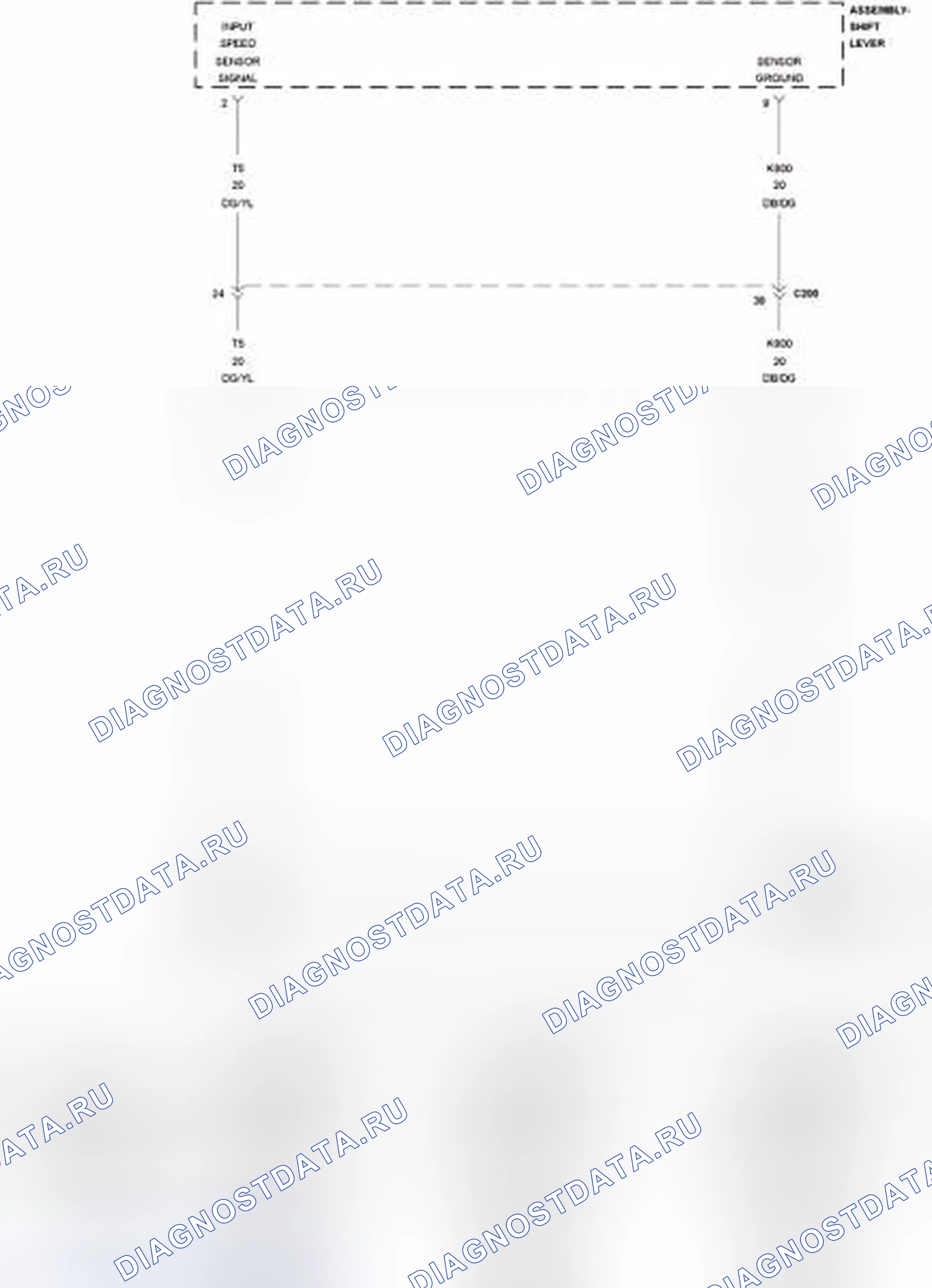 Рис. 436: P0957-AUTOSTICK низкий уровень в цепи. Dodge Durango III