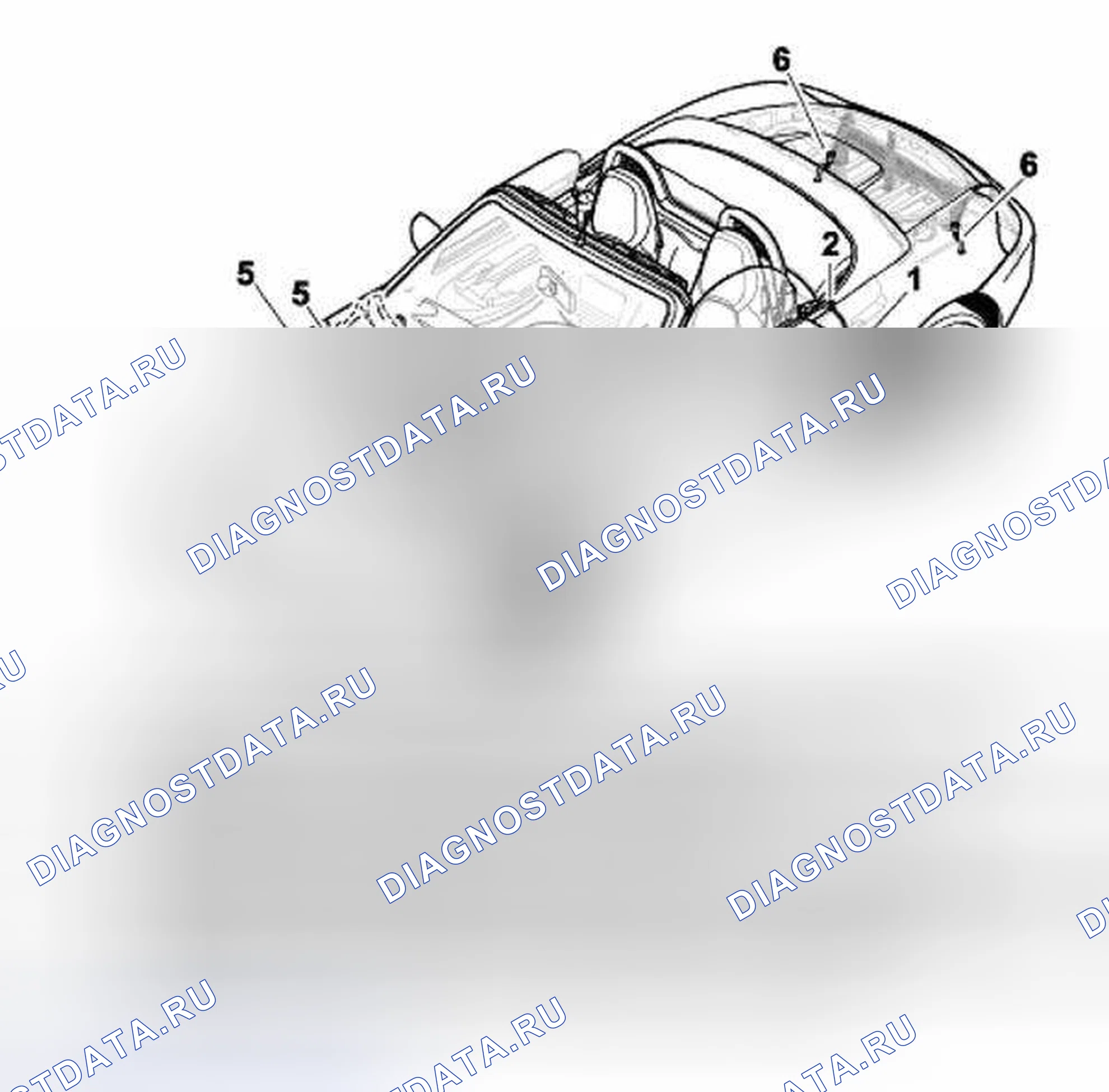 Рис. 28: Водоотвод. Porsche Boxster 986 рестайлинг