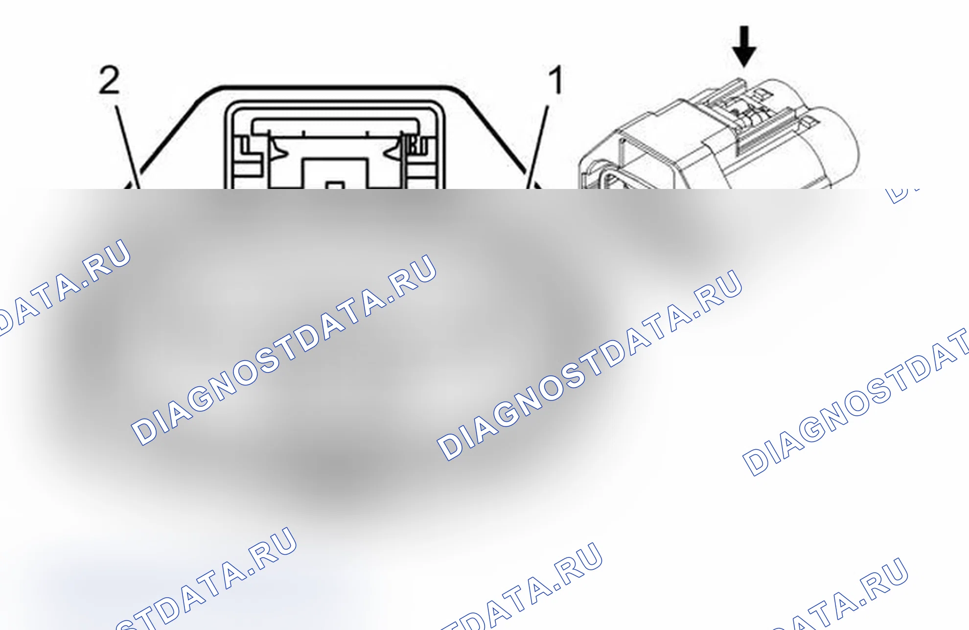 Рис. 338: Резистор вентилятора охлаждения двигателя - левый (HP2). Chevrolet Tahoe III