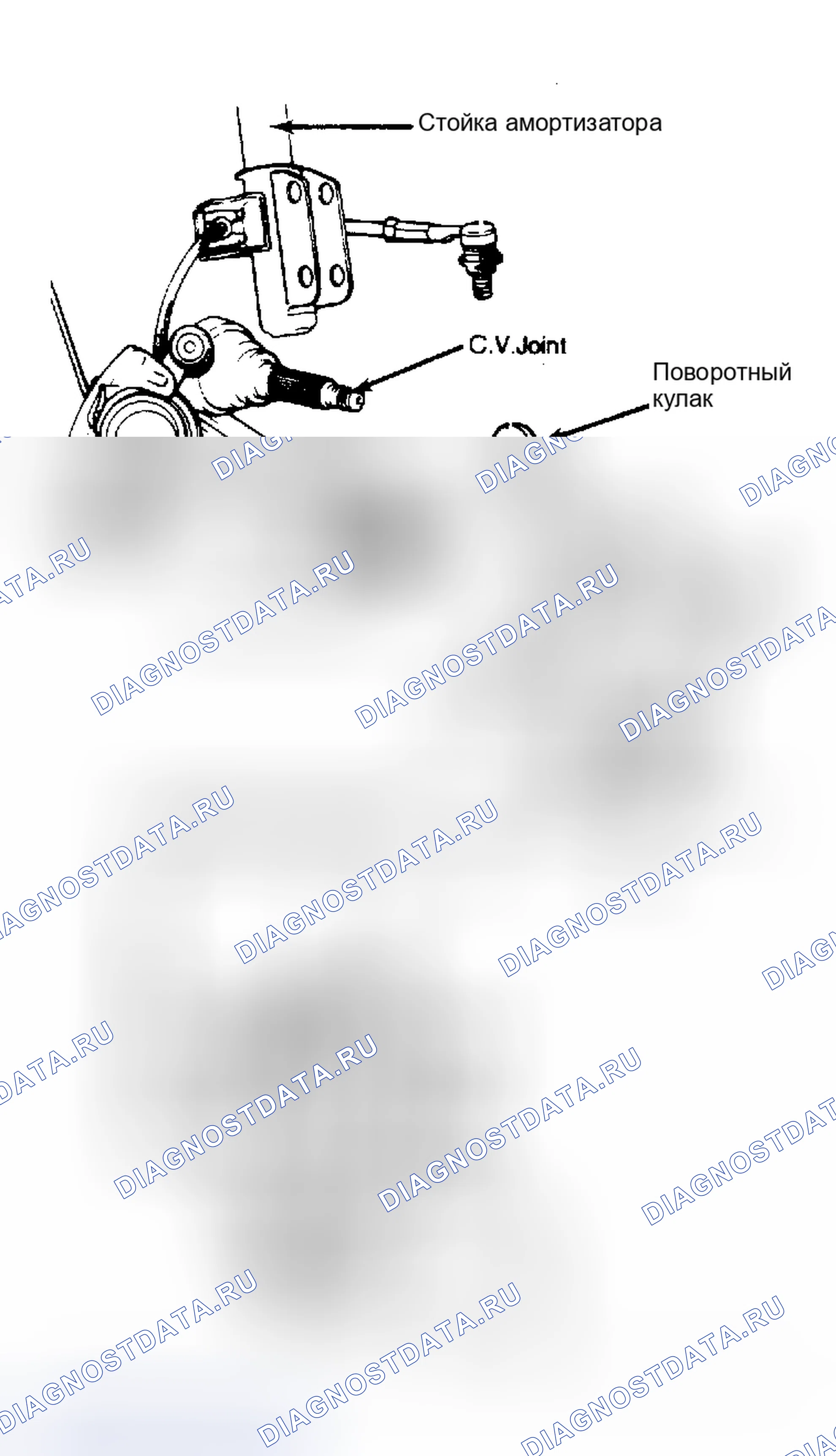 Рис. 2: Поворотный кулак Sprint. Chevrolet Sprint I