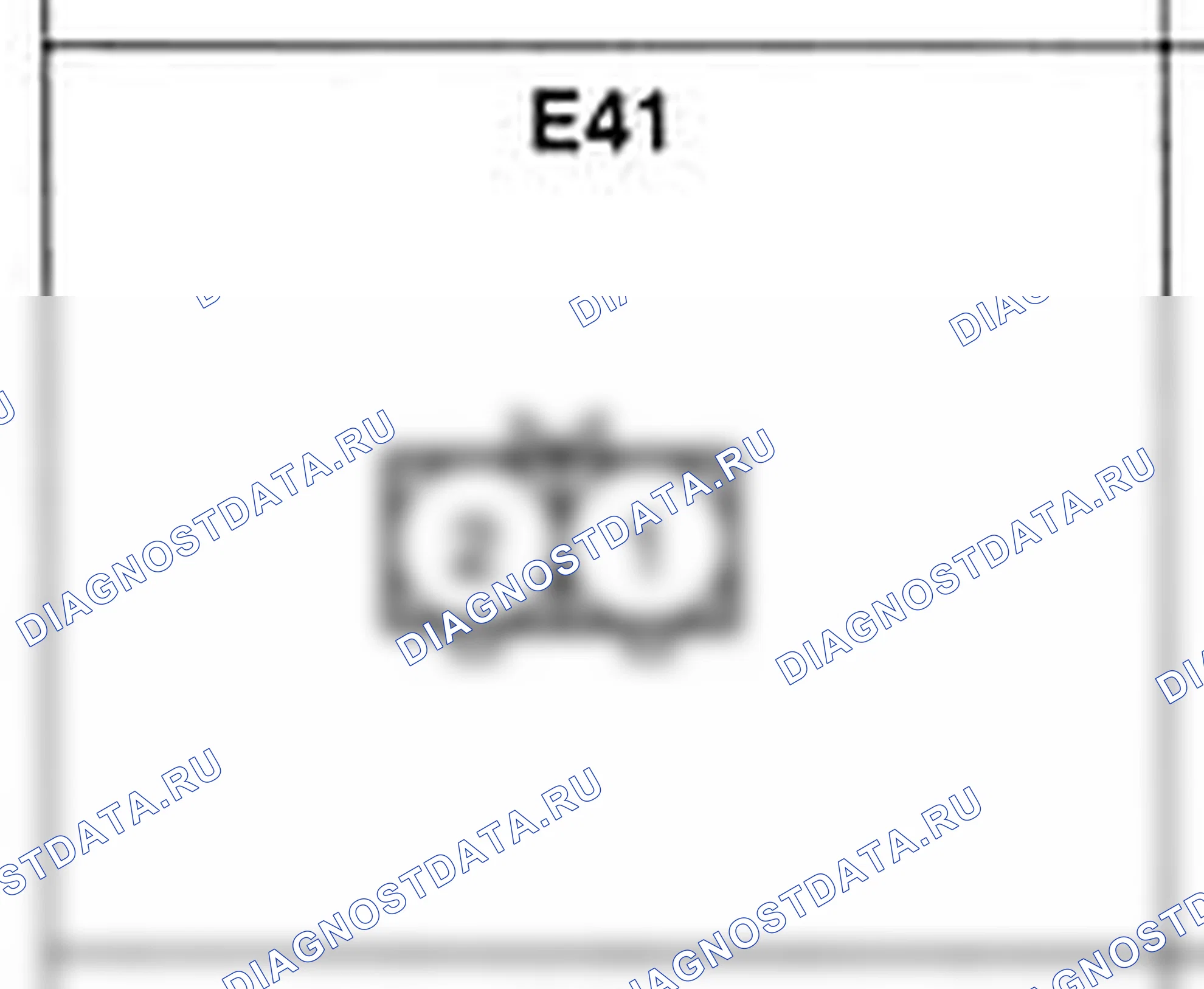 Распиновка разъёма E41 — жгута двигателя. Hyundai Accent LC