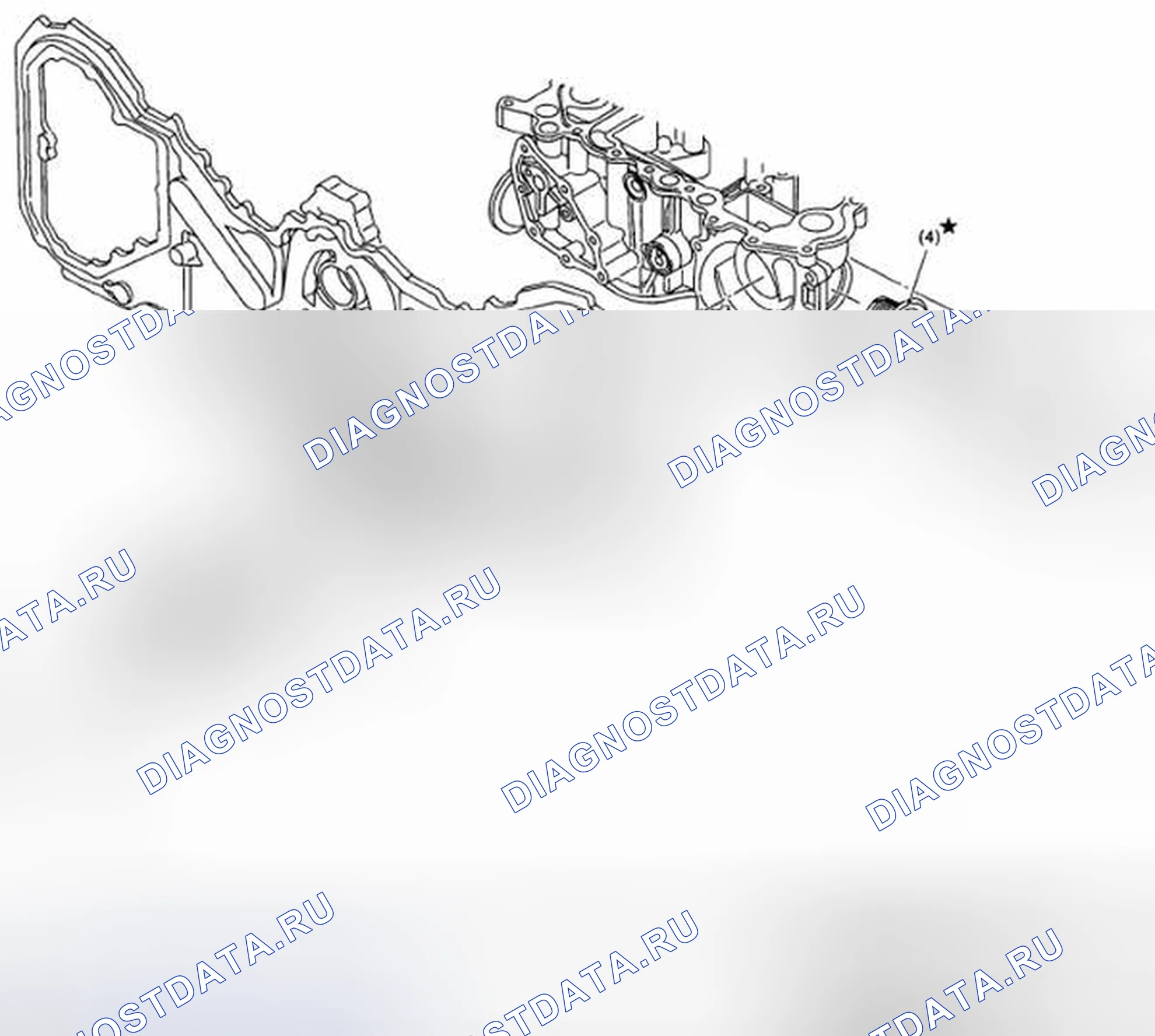 Рис. 100: ВОДЯНОЙ НАСОС. Subaru Outback BP рестайлинг