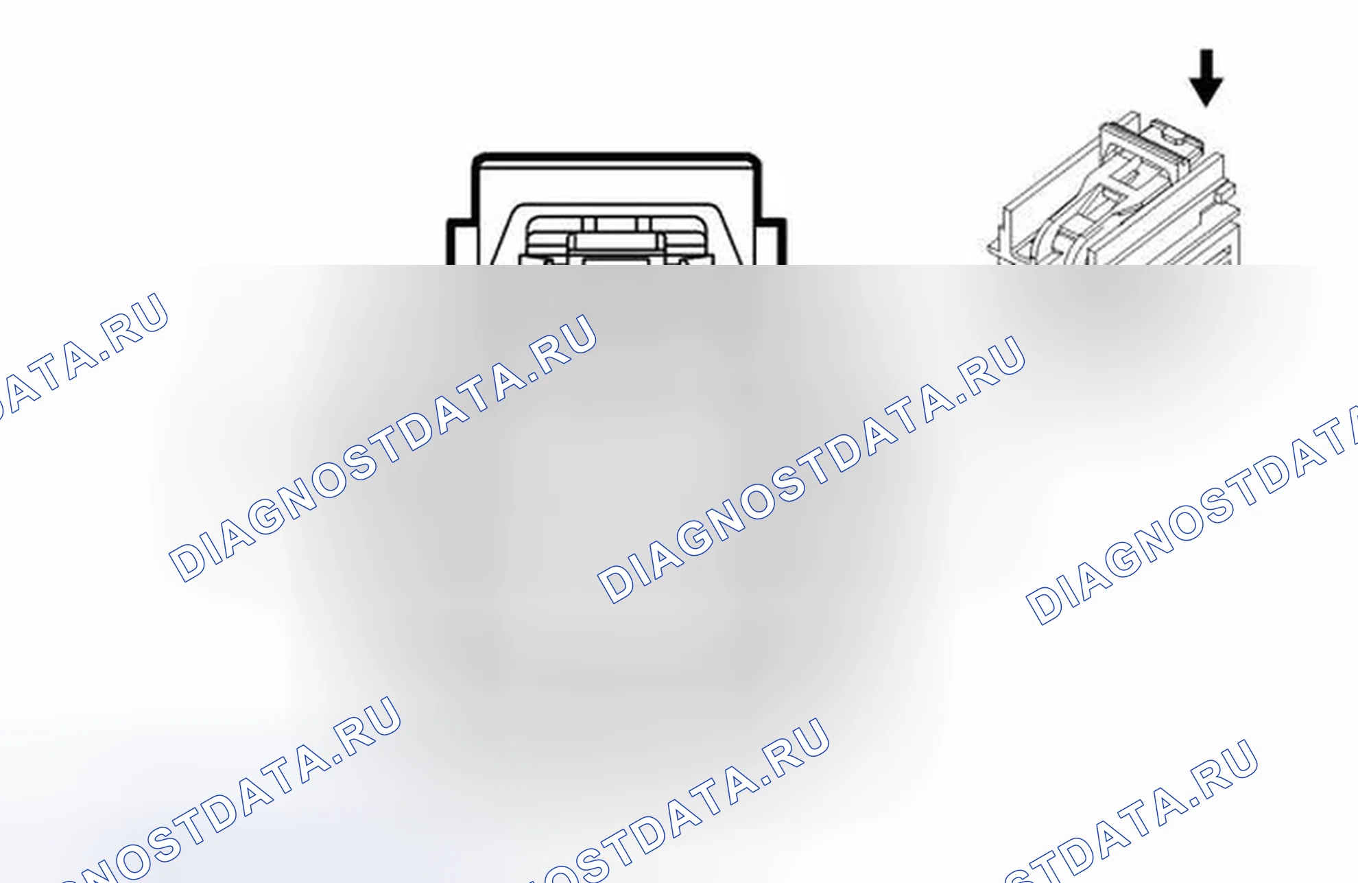 Рис. 254: Дверной замок / оконный переключатель - драйвер X5. Cadillac CTS II