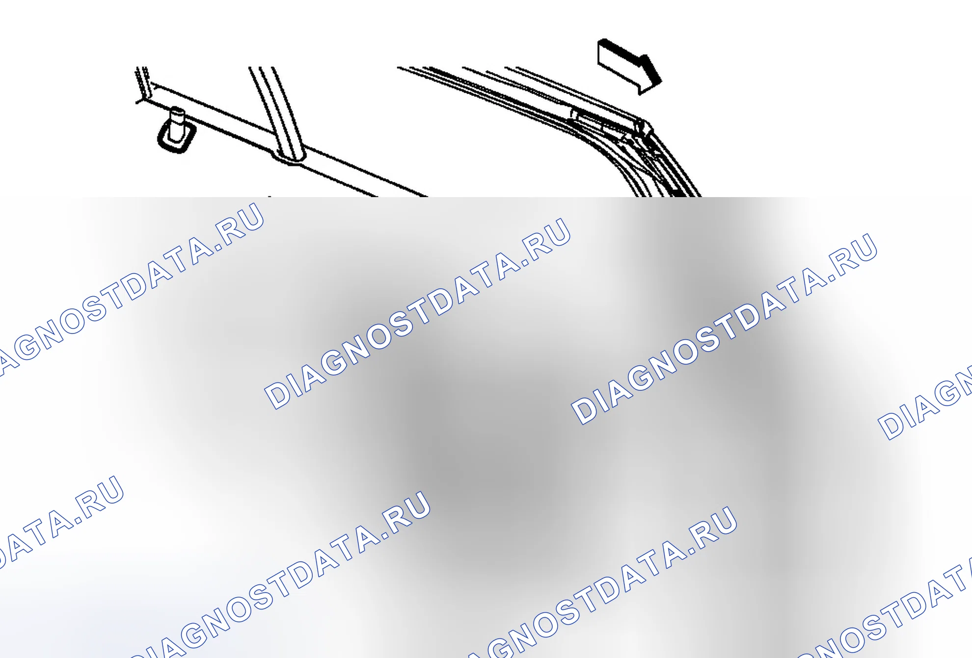 Рис. 23: Замена панели переключателя окна задней стороны двери. Chevrolet Malibu VII