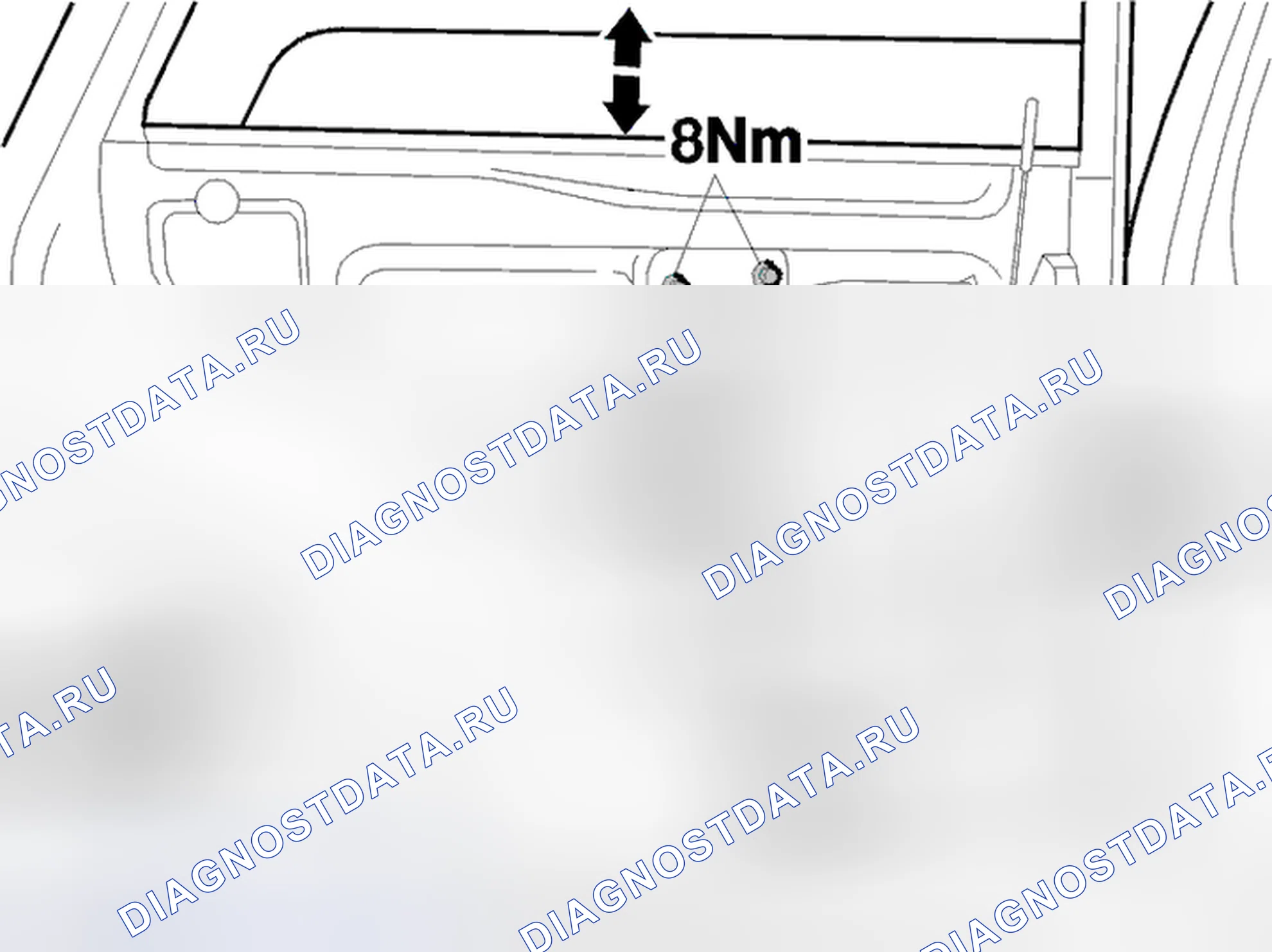 Рис. 89: Установка механизма окна задней двери. Volvo S40 I рестайлинг
