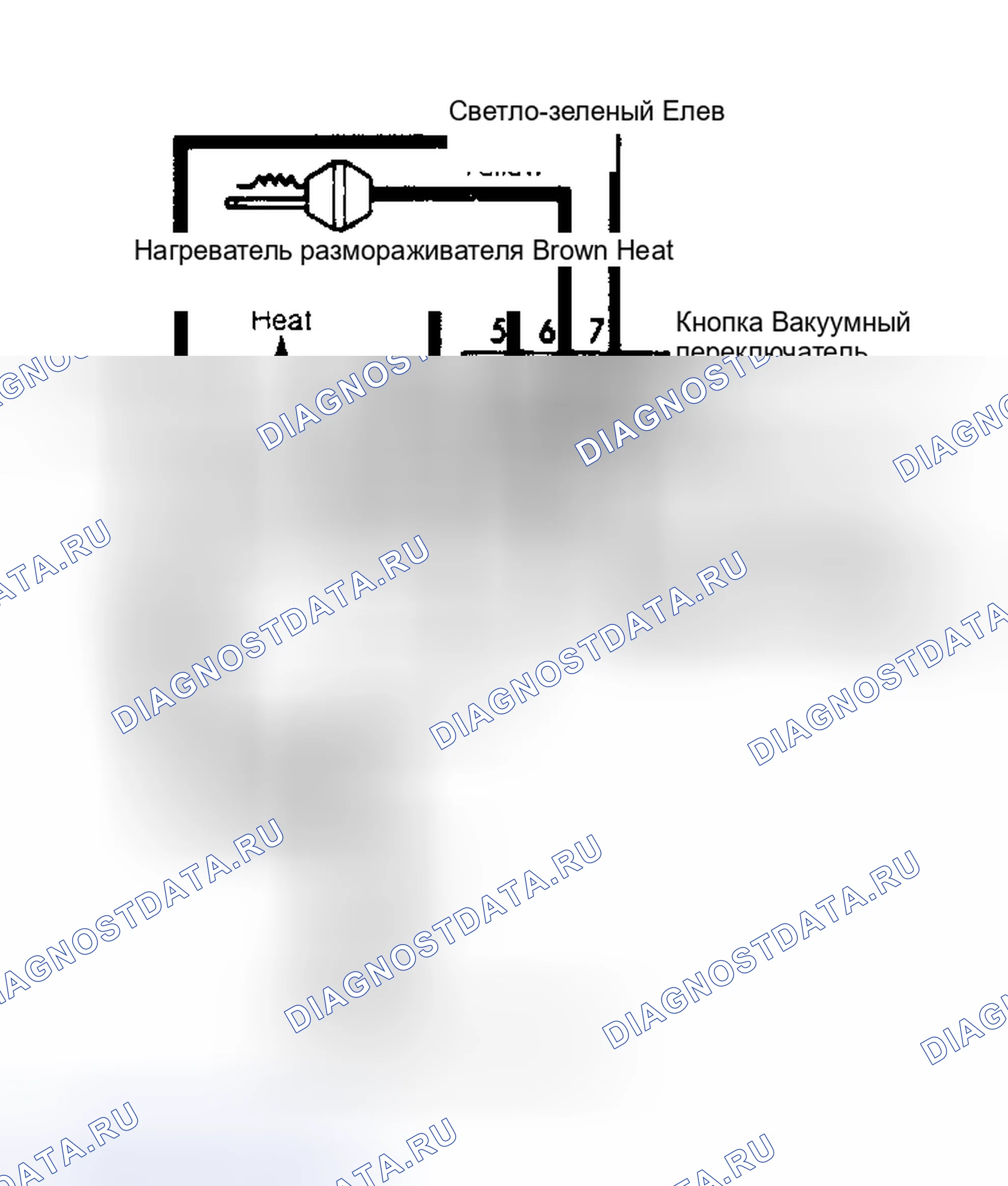 Рис. 5: Вакуумная диаграмма кондиционер-нагревателя (Овен, Каравелла, Дейтона, Лансер, Лазер, ЛеБарон, Нью-Йоркер, Релиант и 600). Plymouth Reliant I