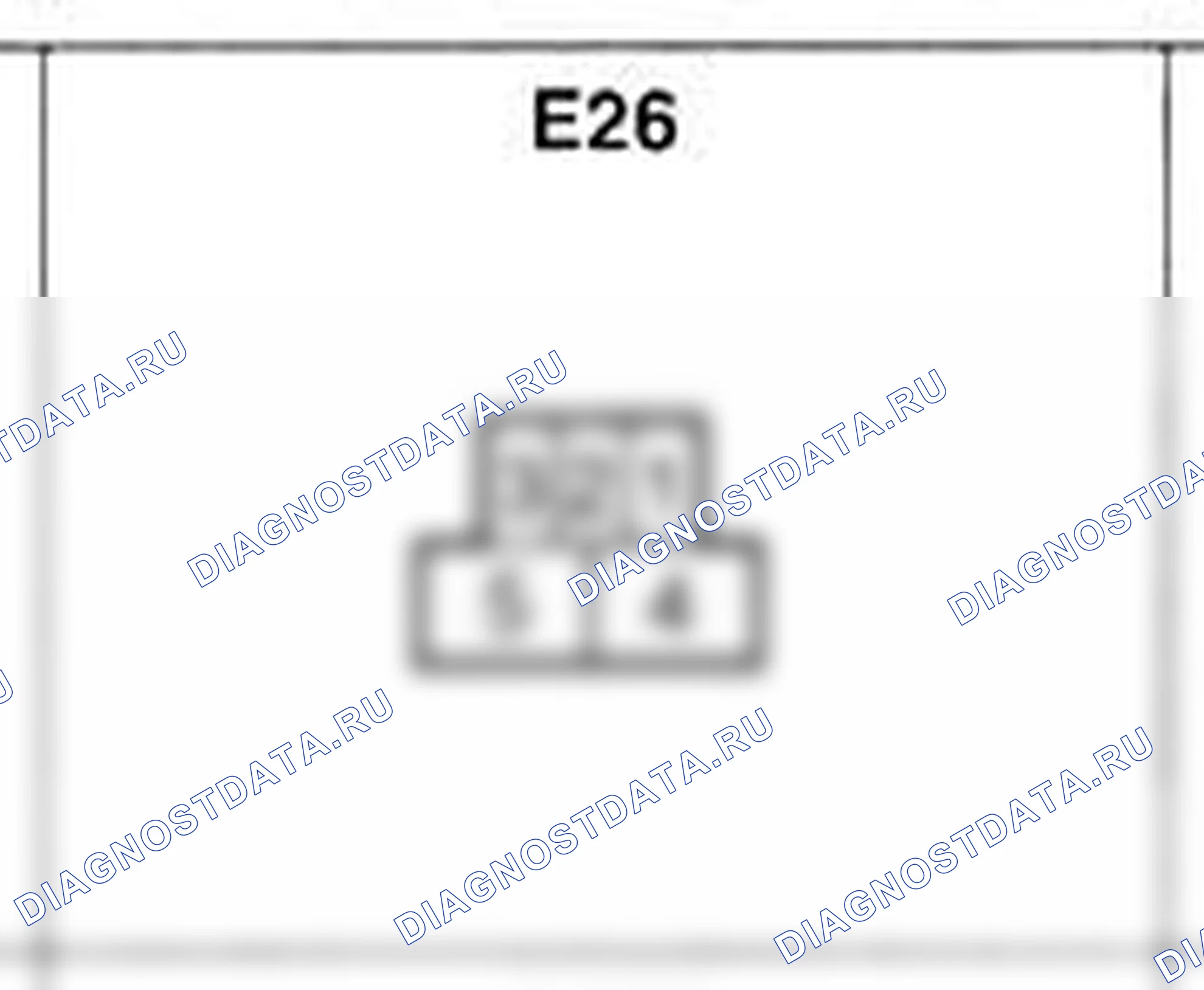 Распиновка разъёма E26 — жгута двигателя. Hyundai H-1 A1