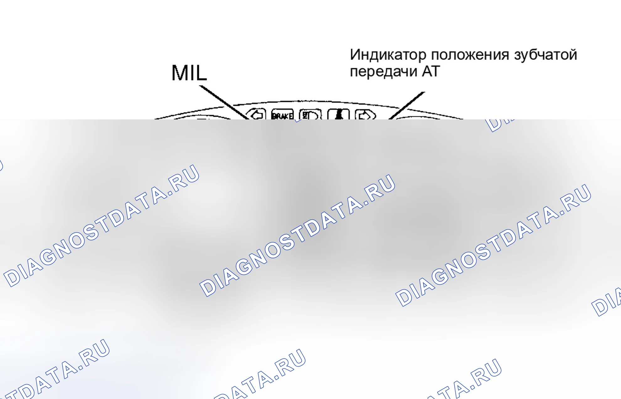 Рис. 44: ИНДИКАТОР ПОЛОЖЕНИЯ ЗУБЧАТОЙ ПЕРЕДАЧИ A / T. Honda Accord V