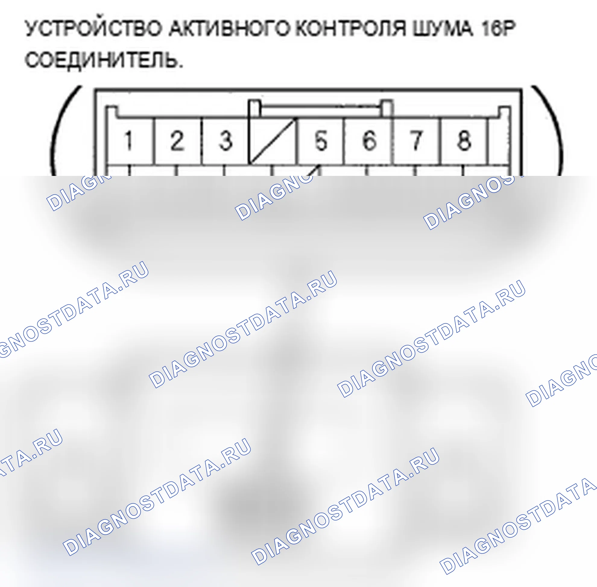 Рис. 13: Разъем блока активного контроля шума для входов и выходов (модель Type-S). Acura TL III рестайлинг