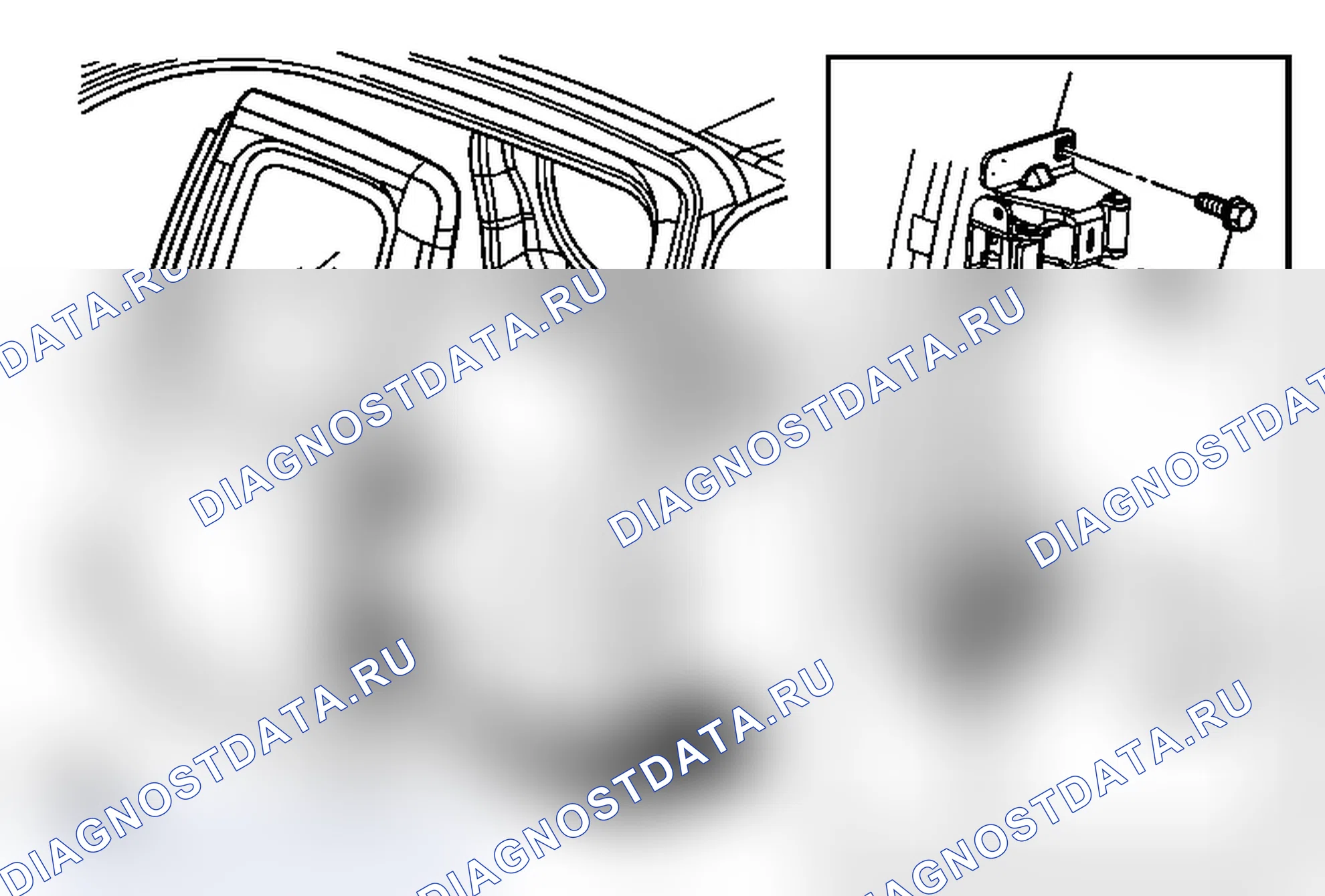 Рис. 18: Замена задней двери (расширенная кабина). Chevrolet Silverado 2500 HD 