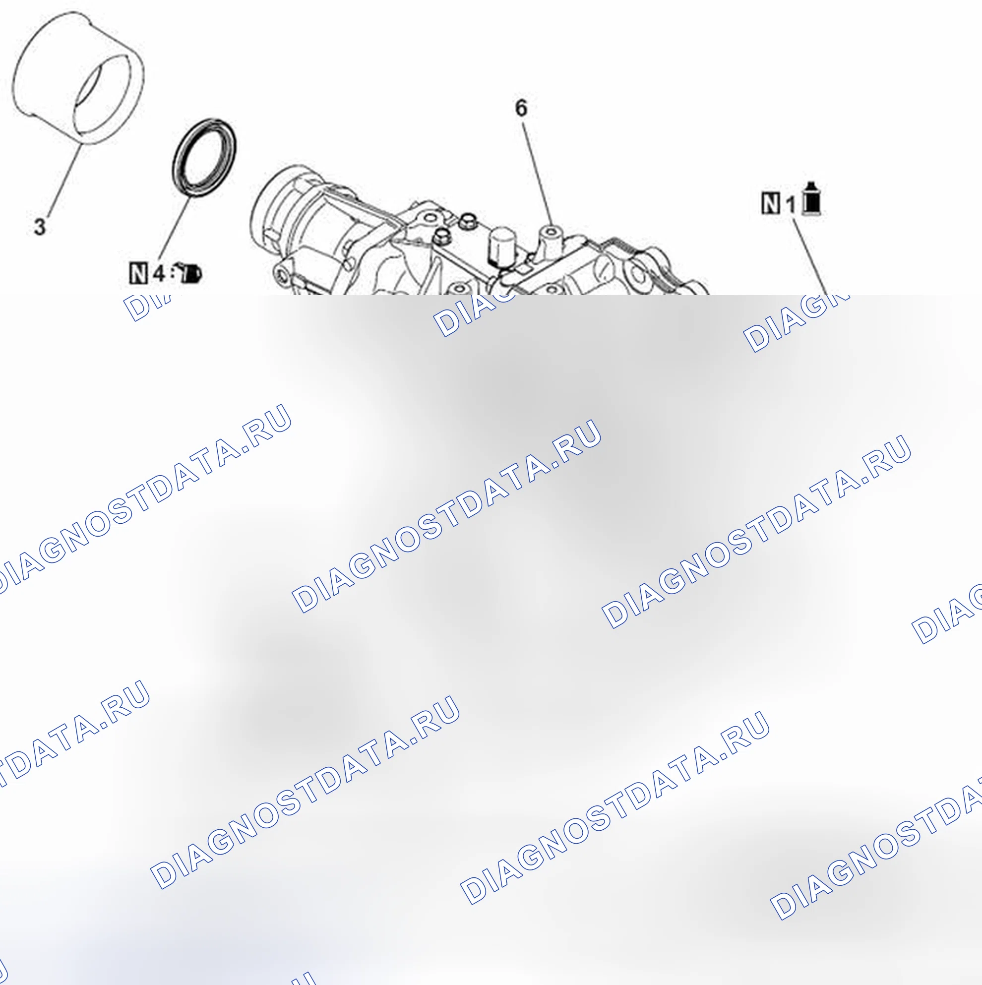 Рис. 141: РАЗБОРКА И СБОРКА. Mitsubishi Lancer Ralliart X рестайлинг