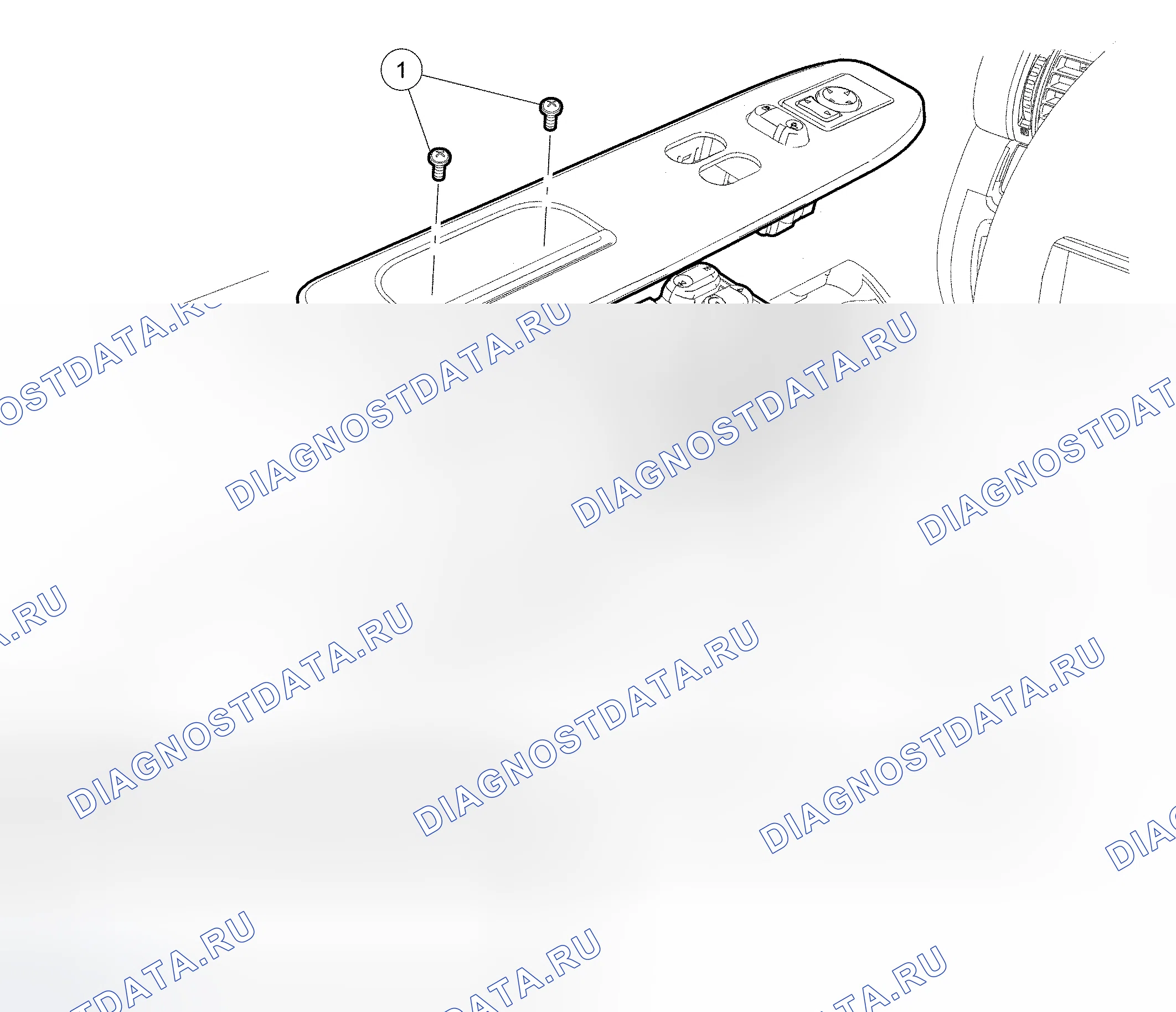 Рис. 91: Переключатель управления окном. Hyundai Mistra I рестайлинг