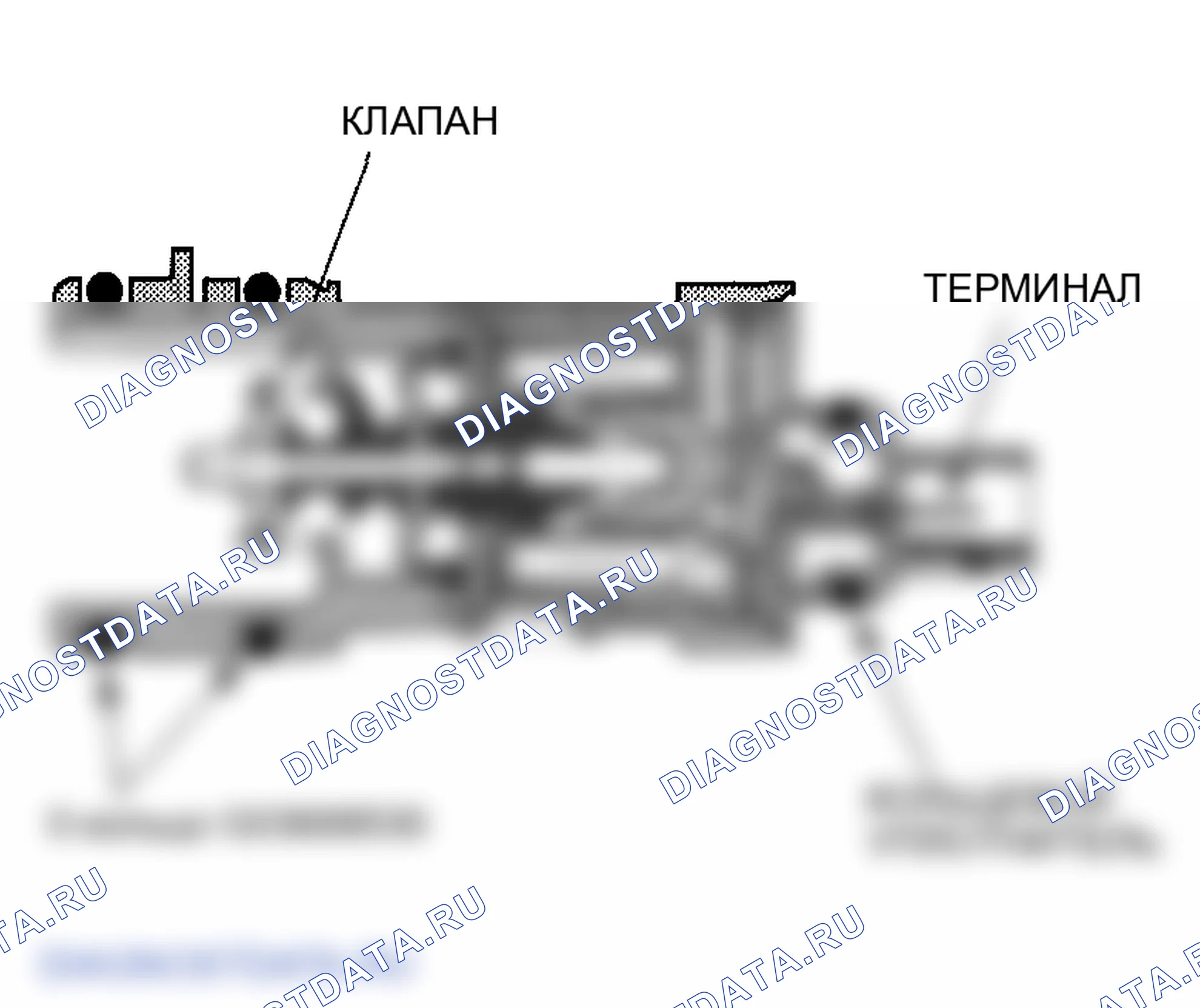 Рис. 36: Запорный клапан вентиляции канистры EVAP. Honda Ridgeline I