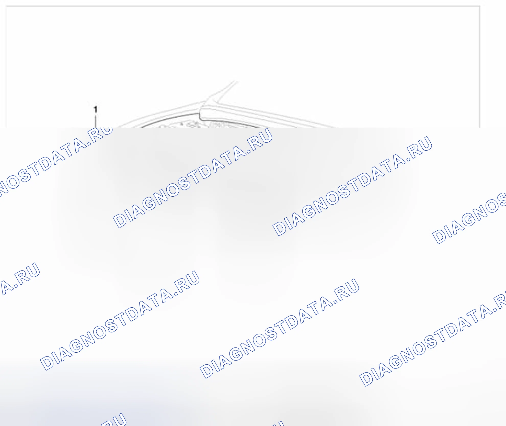Рис. 8: Расположение предупредительных/предупреждающих надписей. Hyundai Santa Fe II рестайлинг