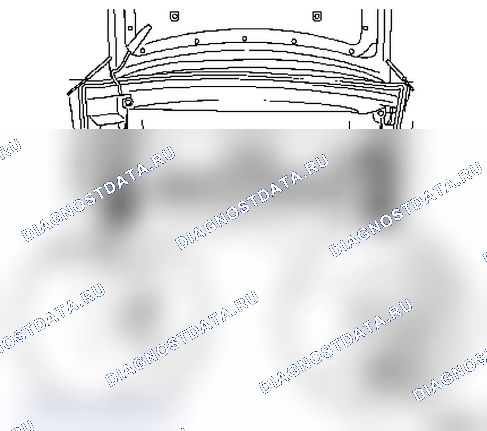 Снятие и установка внутренней обшивки задней панели сверху (модель F67). Opel Astra G