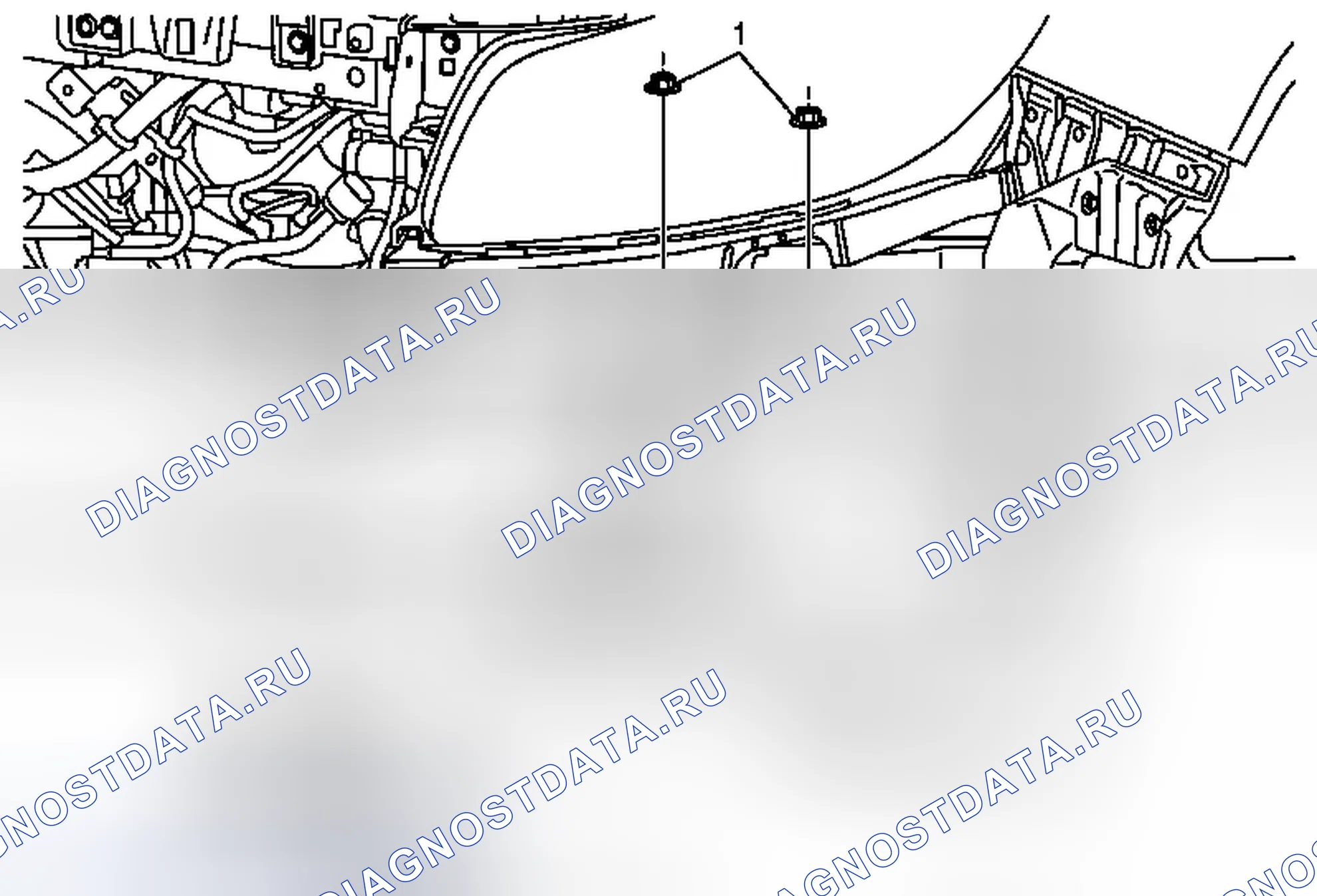 Рис. 2: Замена звукового сигнала. Buick Regal V