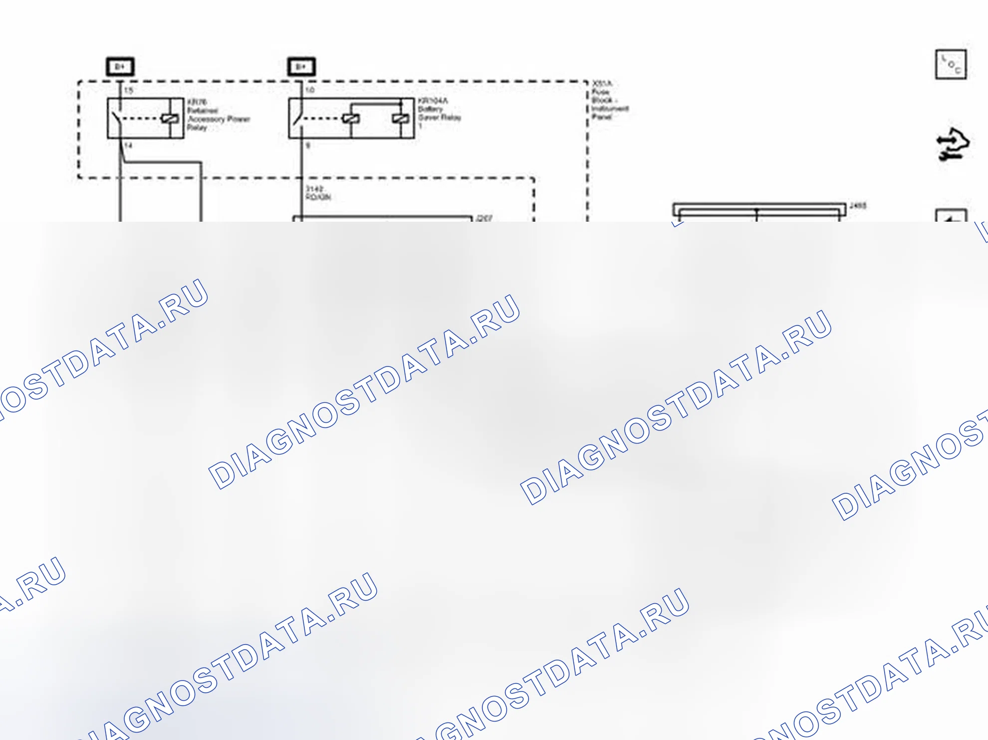 Рис. 43: Предохранители F1DA, F4DA, F5DA, F6DA и F7DA. Chevrolet Cruze I рестайлинг