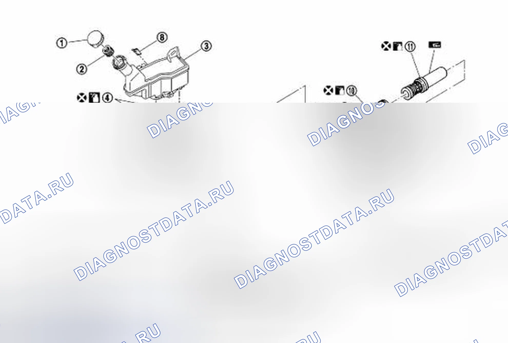Рис. 18: КОМПОНЕНТЫ. Honda UR-V I