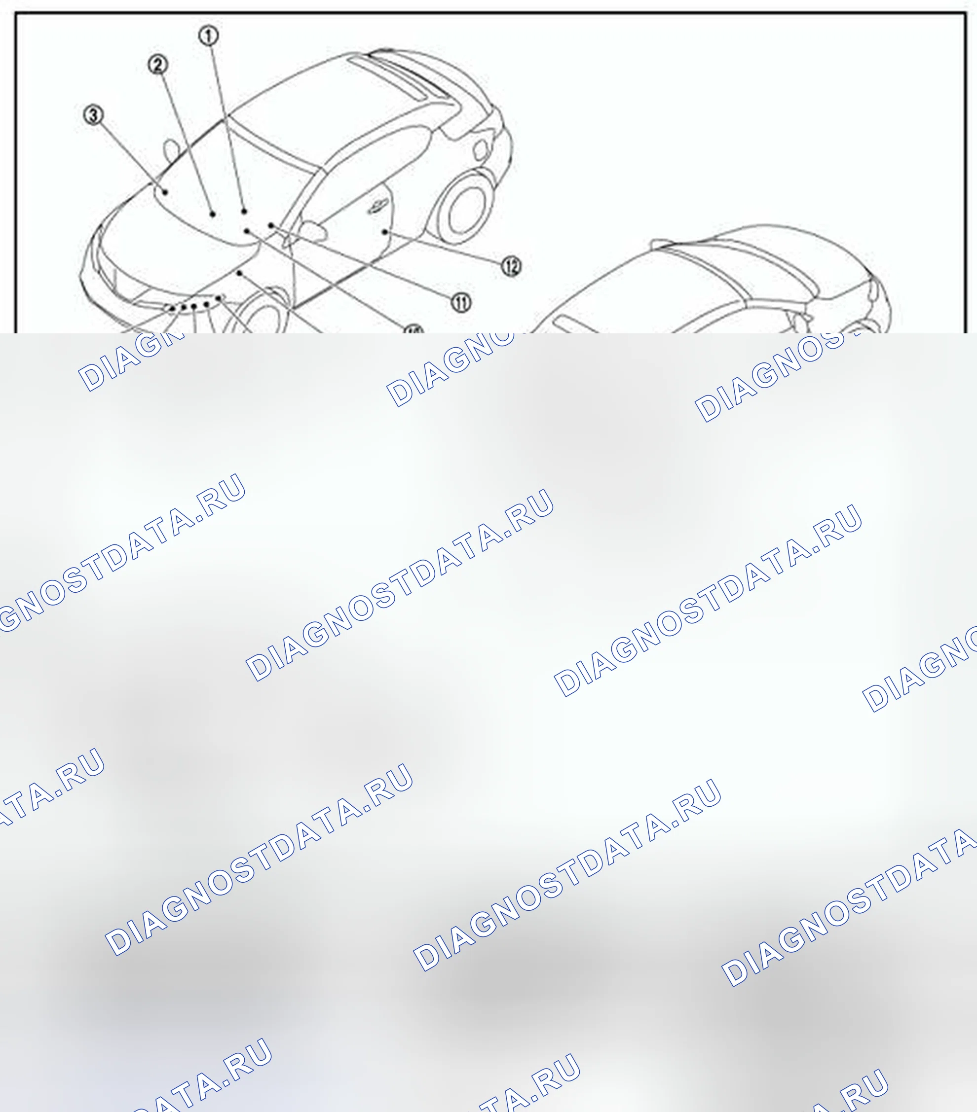 Рис. 210: Расположение компонентов. Nissan Murano Z51 рестайлинг 2