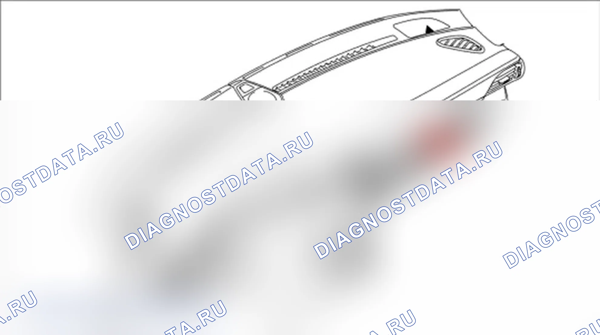 Рис. 38: Удаление бардачка. Porsche 911 GT3 997