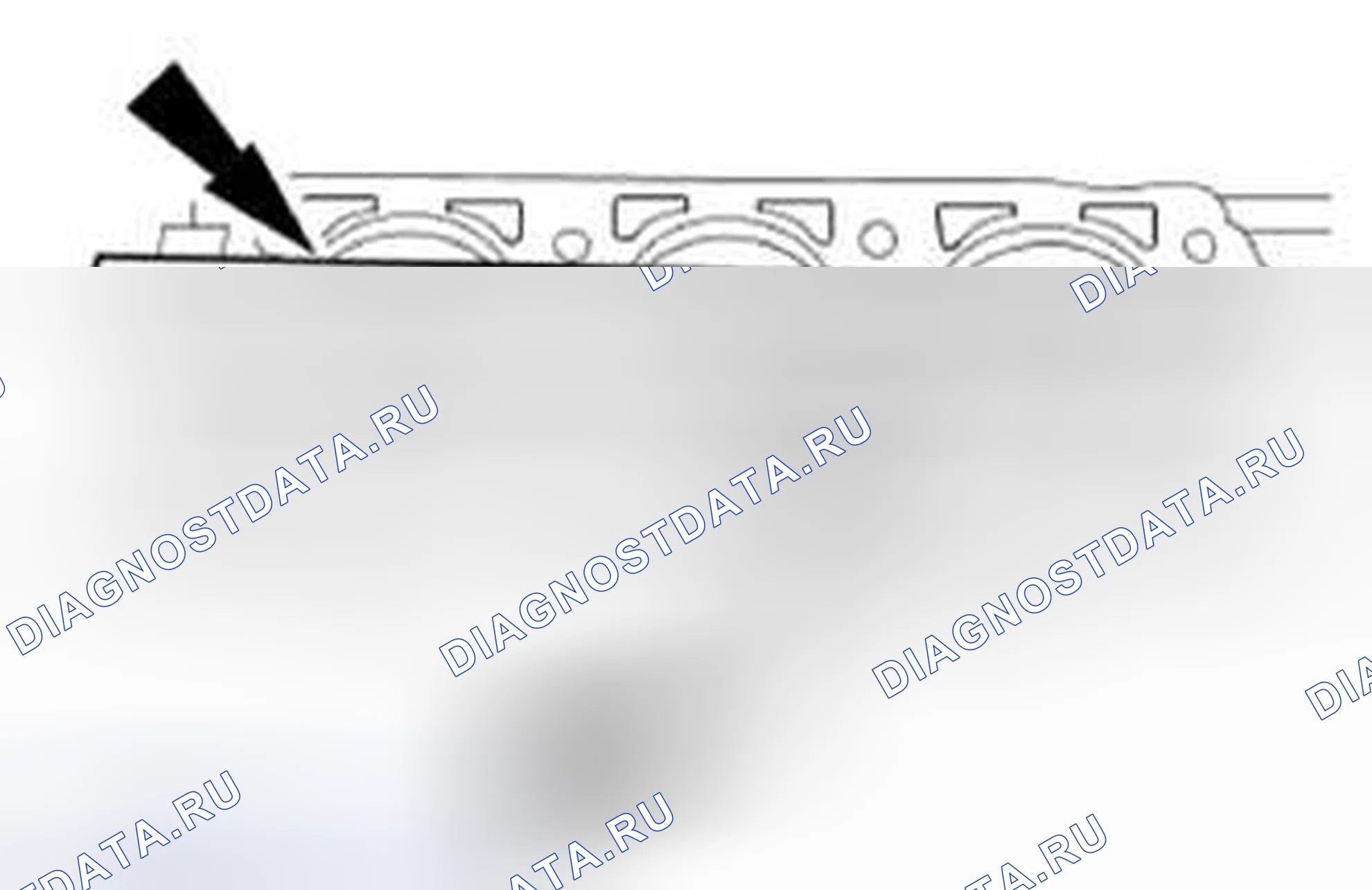 Рис. 28: ДЕФОРМАЦИЯ ГОЛОВКИ ЦИЛИНДРА. Land Rover Range Rover Sport I
