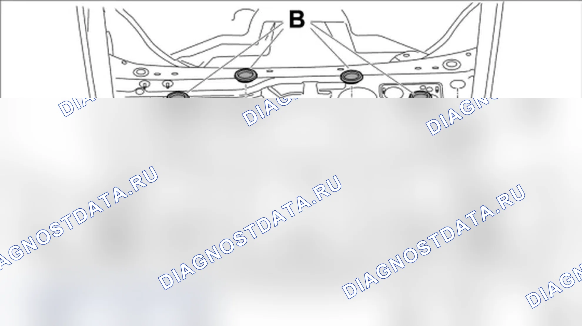 Рис. 746: Верх заднего конца. Porsche Boxster S 987