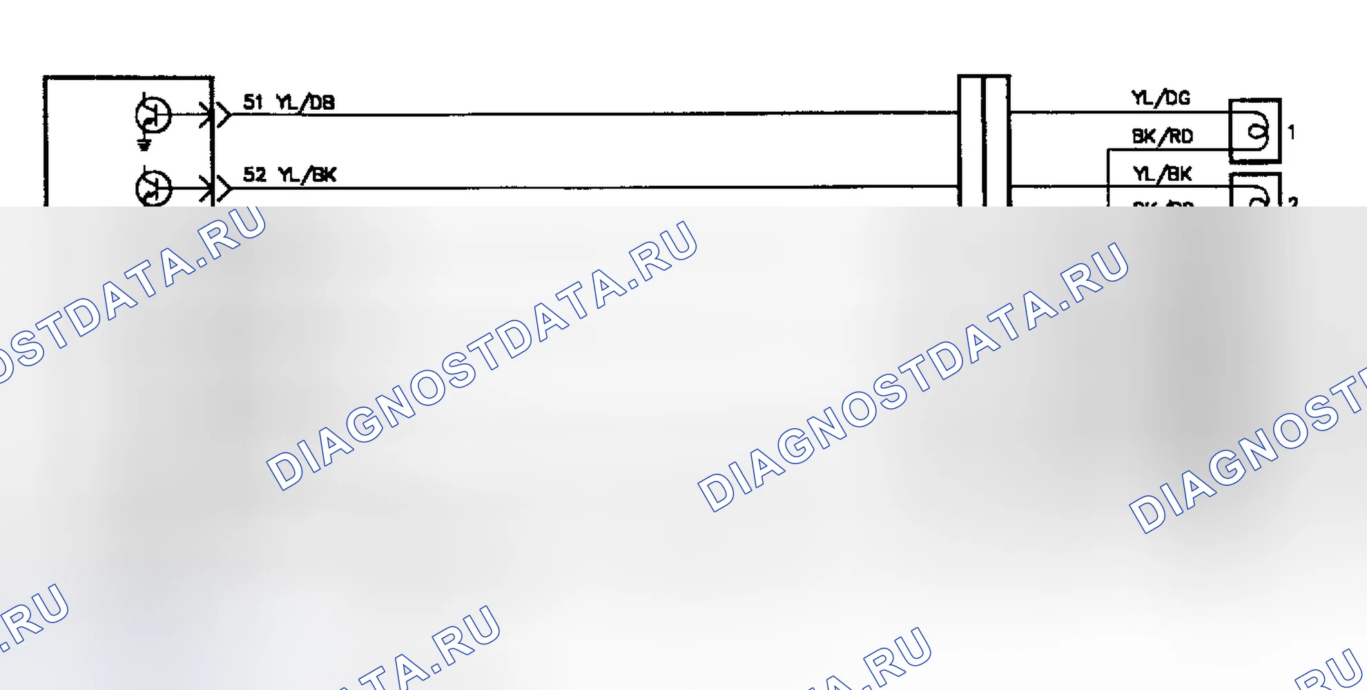 Рис. 53: Принципиальная схема DR-12 (3.0L). Mitsubishi Sigma I