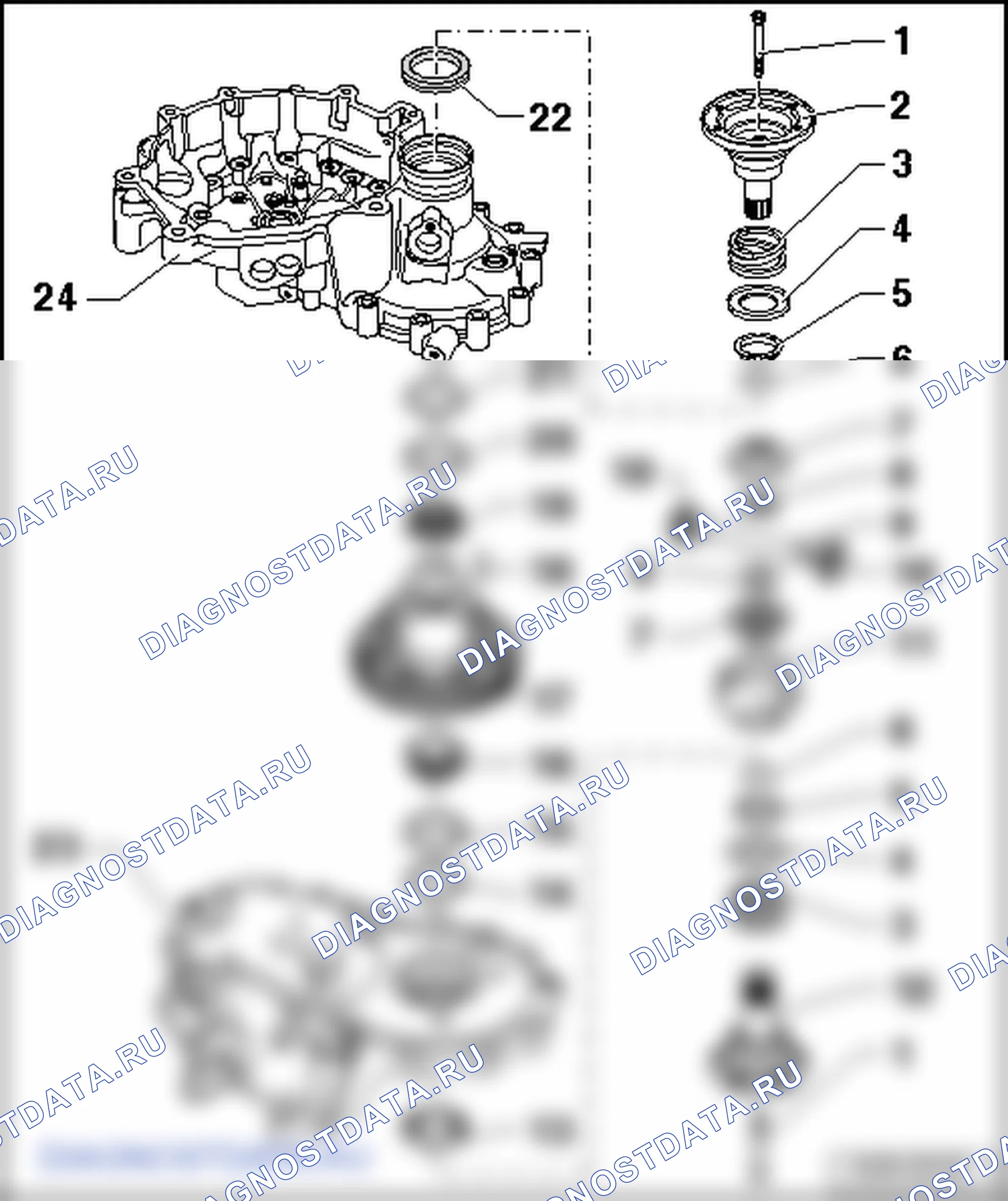 Дифференциал (6-ступенчатая коробка передач 0AG). Volkswagen Golf Mk5