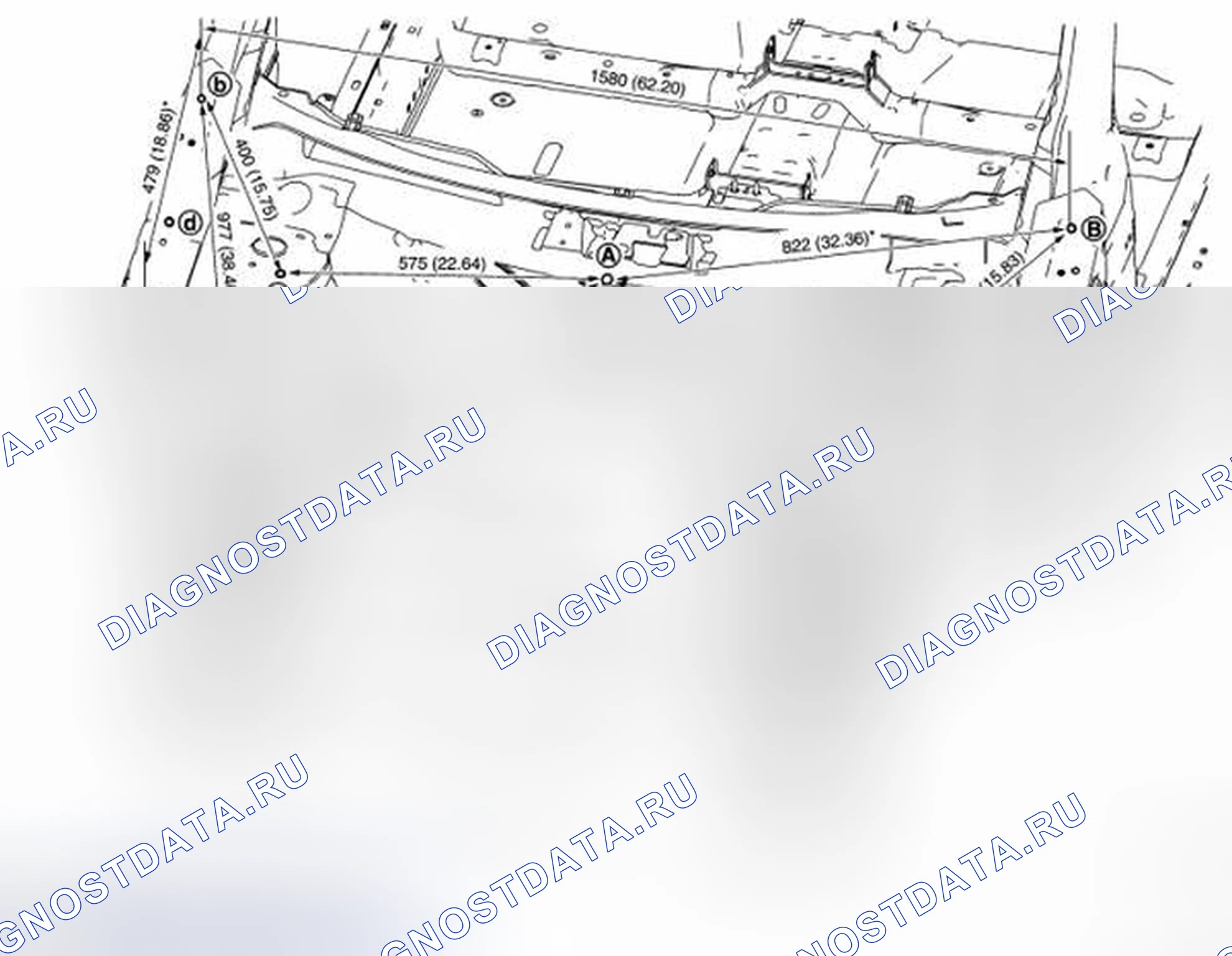 Рис. 598: ИЗМЕРЕНИЕ. Nissan Murano Z51 рестайлинг 2