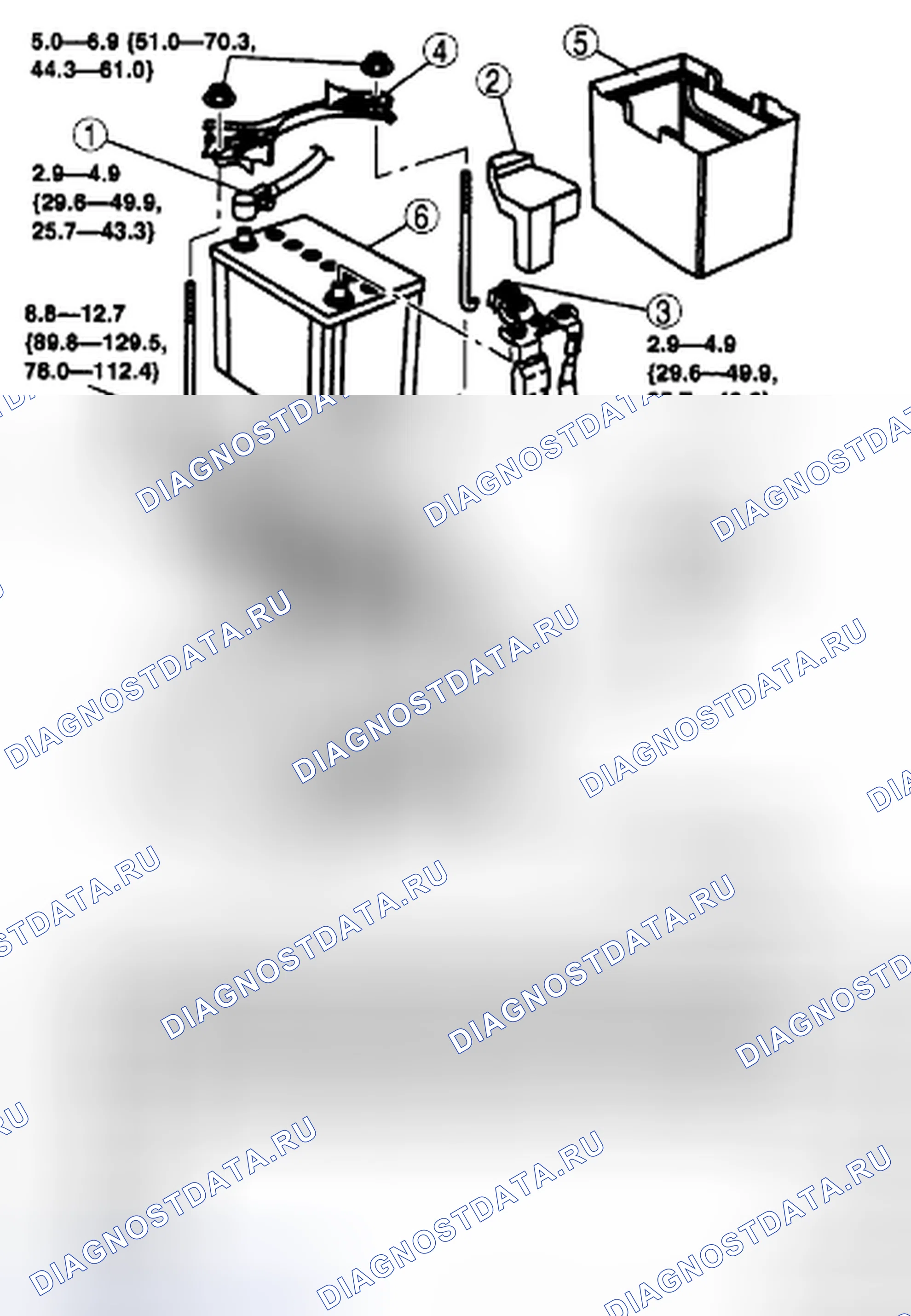 Рис. 2: СНЯТИЕ / УСТАНОВКА БАТАРЕИ [L3 С ТП]. Mazda CX-7 I