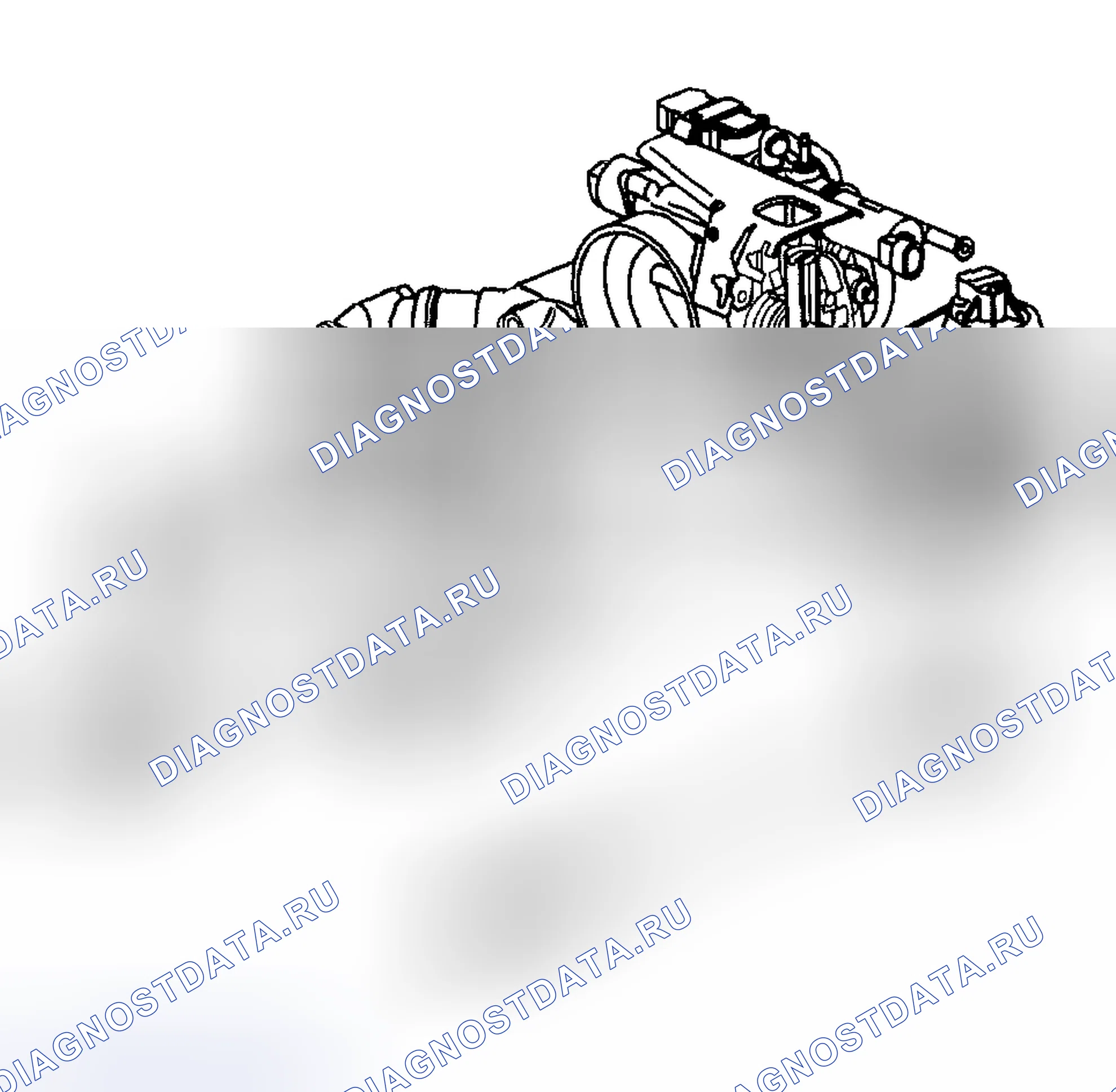Рис. 2083: Монтаж подводного переводника. Hyundai Terracan I