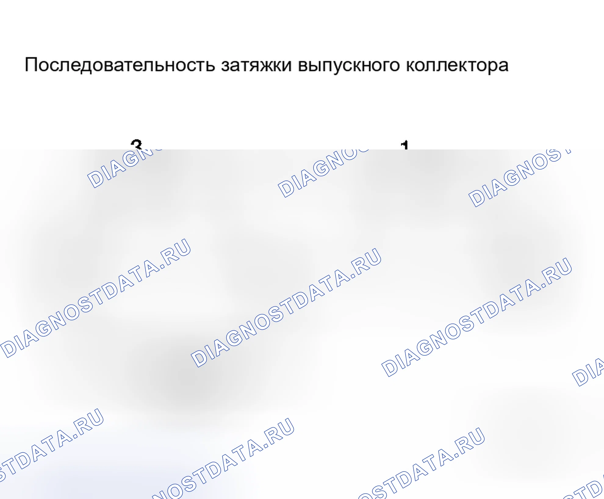 Рис. 96: Затяжка гаек выпускного коллектора. Honda N-BOX Slash I