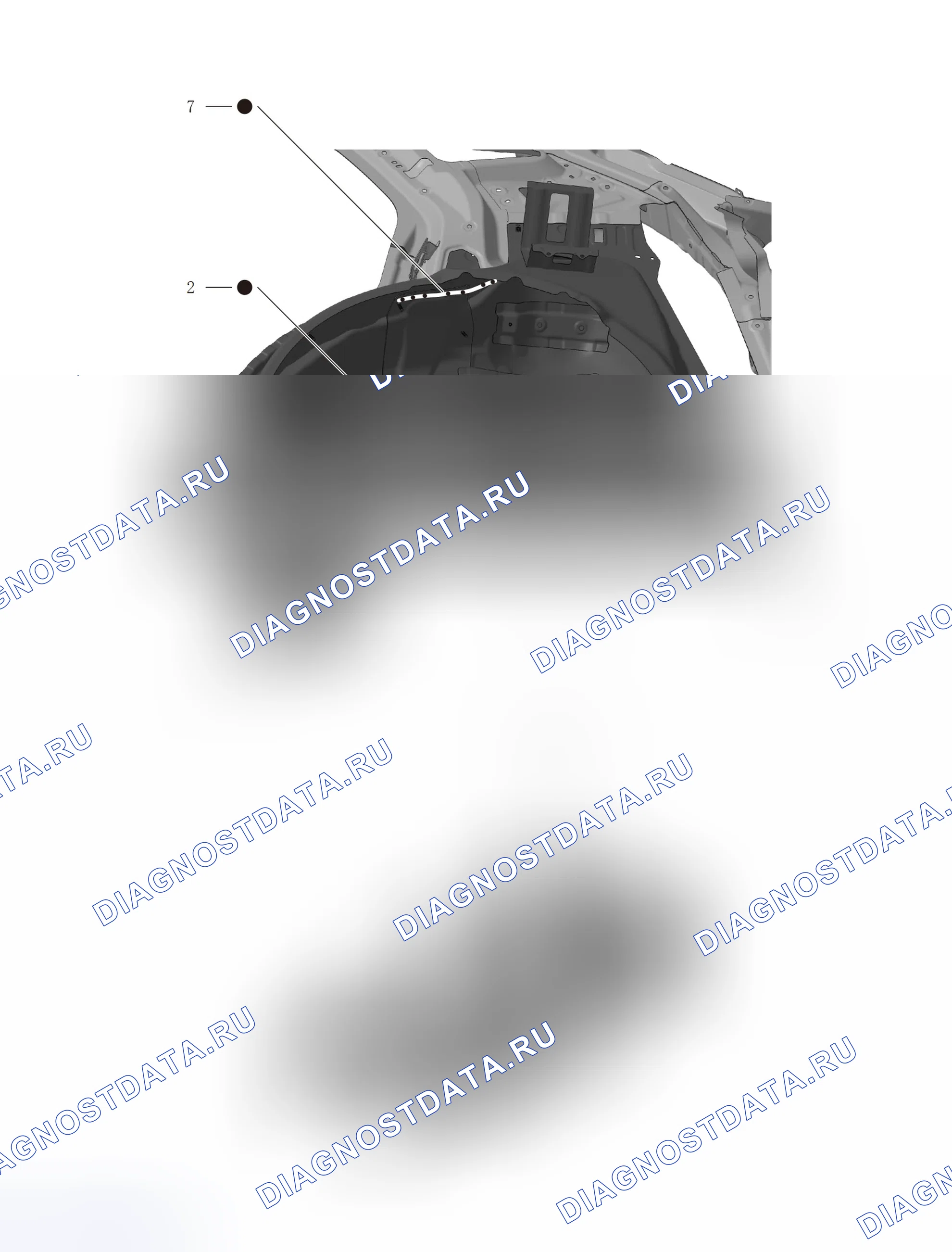 Узел задних левых колес — Wey Vv6. Wey VV6 I
