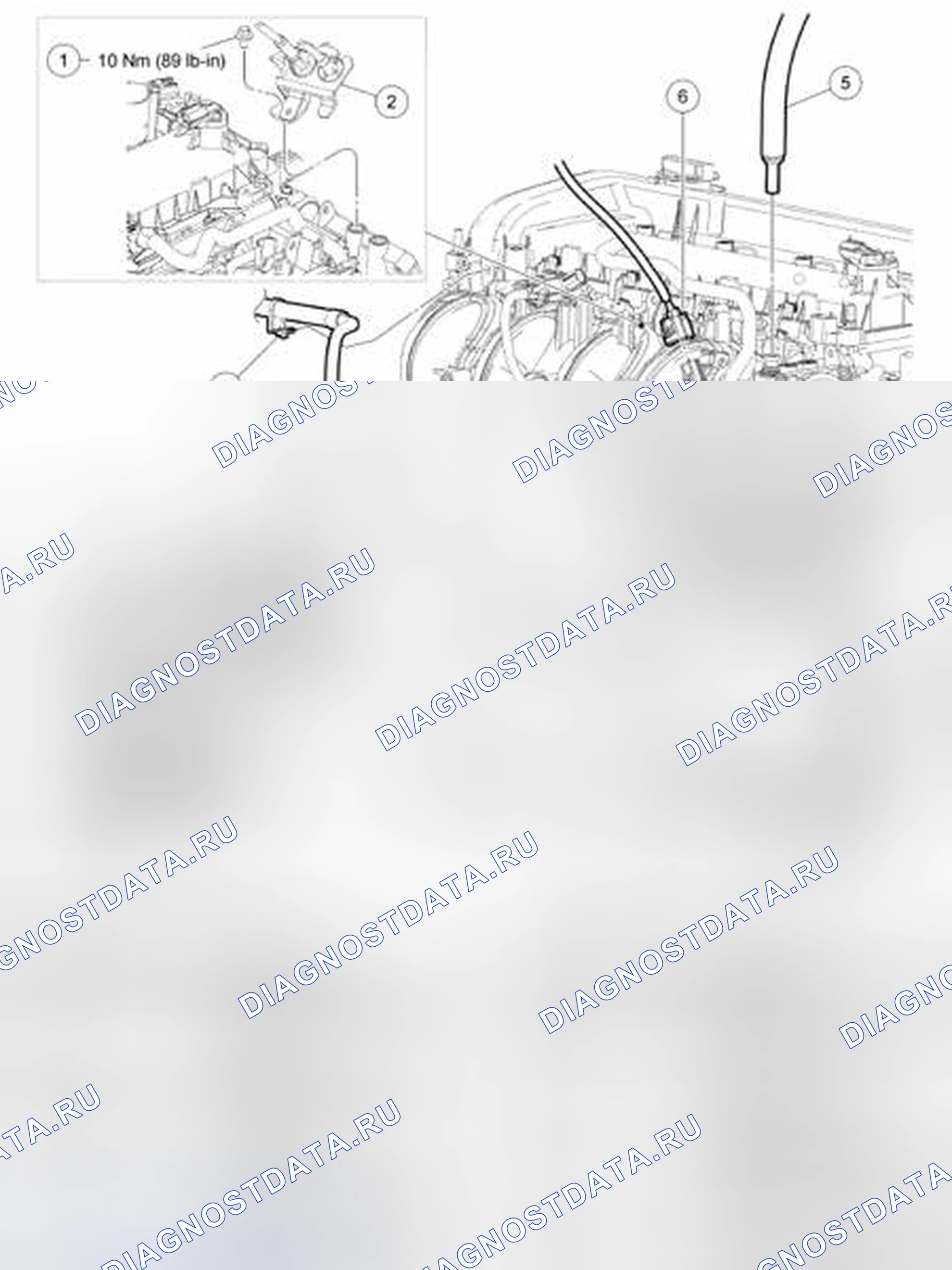 Рис. 65: Впускной коллектор. Hyundai Matrix I рестайлинг