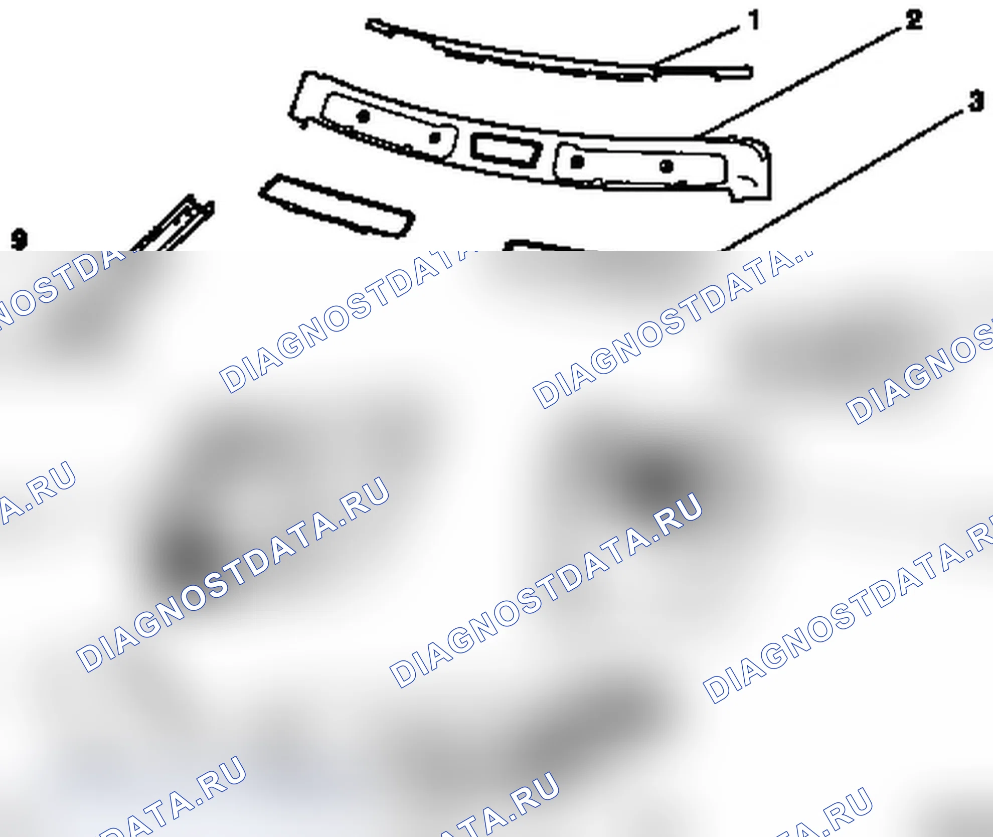 Расположение внутренней обшивки (модель F67). Opel Astra G
