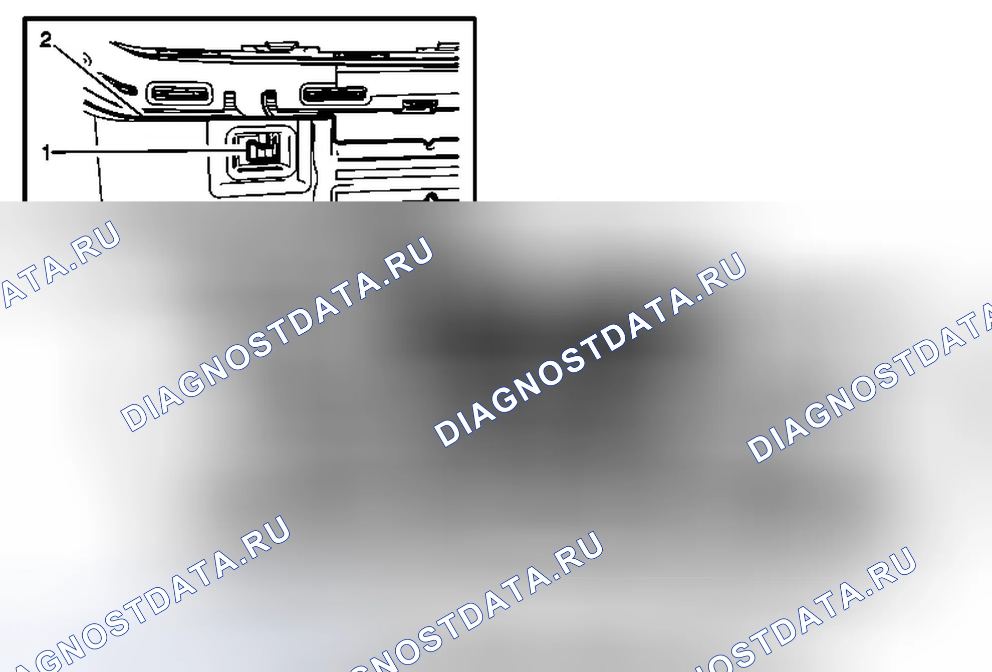 Рис. 11: Замена поглотителя энергии передней бампера Fascia (Acadia). GMC Acadia I рестайлинг