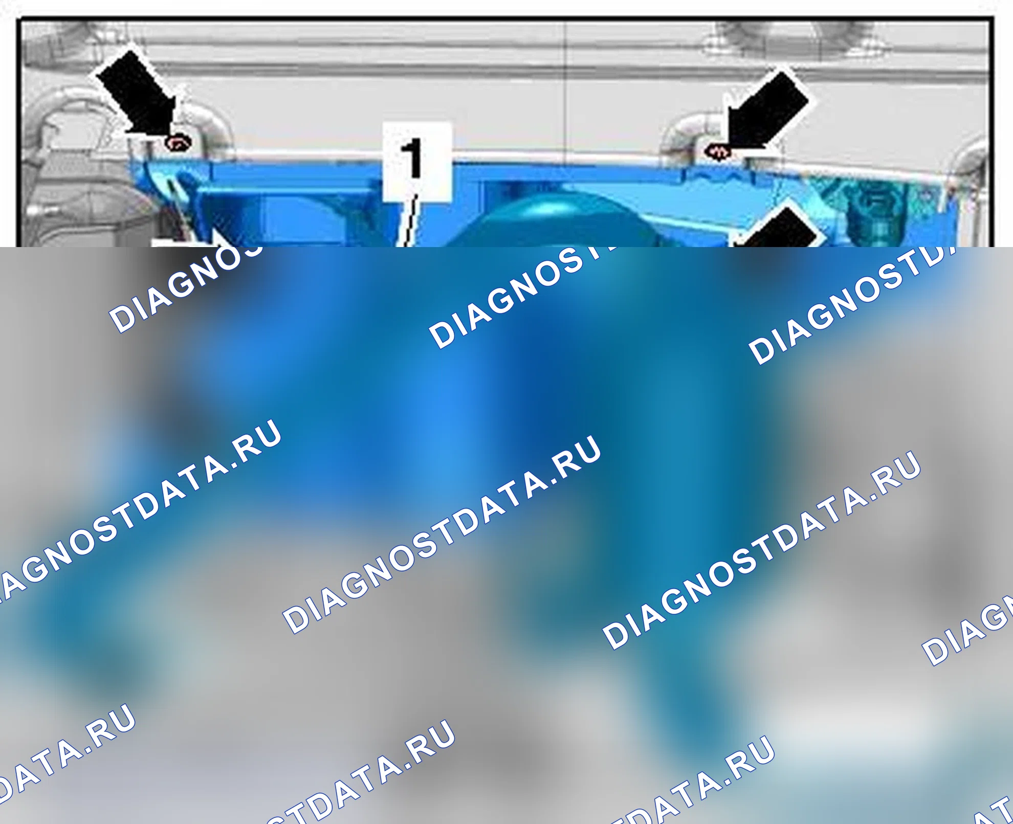Рис. 384: Датчик NOx 2 -G687-. Audi Q7 4L рестайлинг