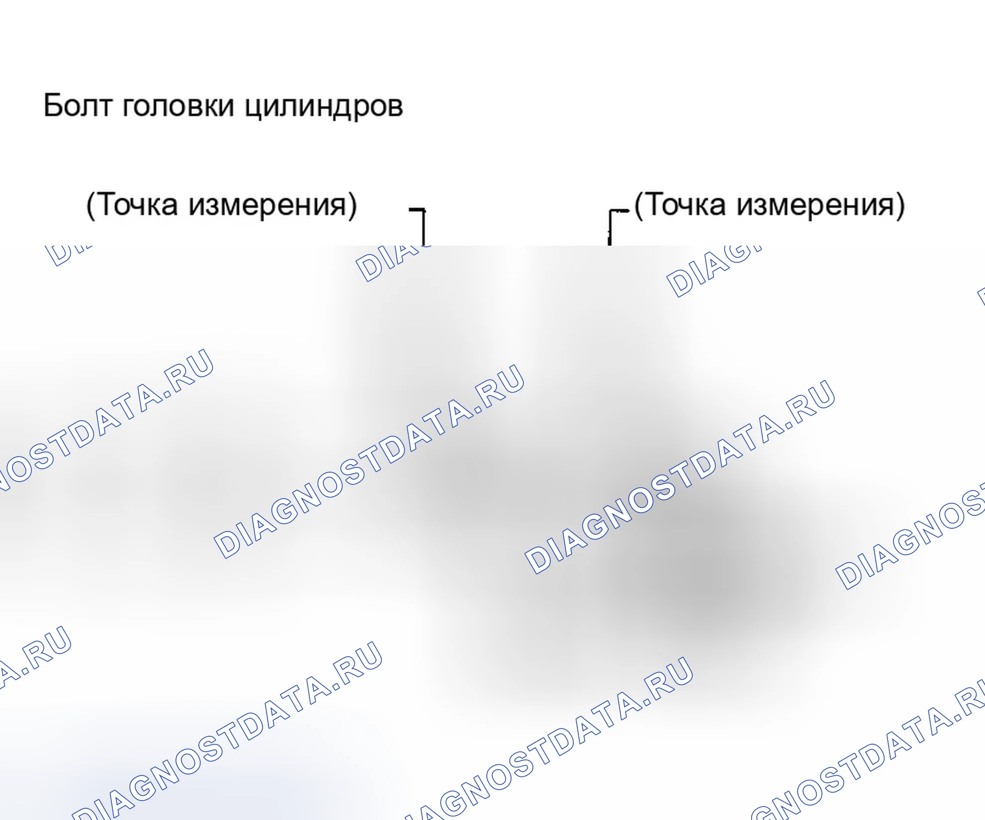 Рис. 399: Внешний диаметр болтов головки цилиндра. Infiniti G35 III