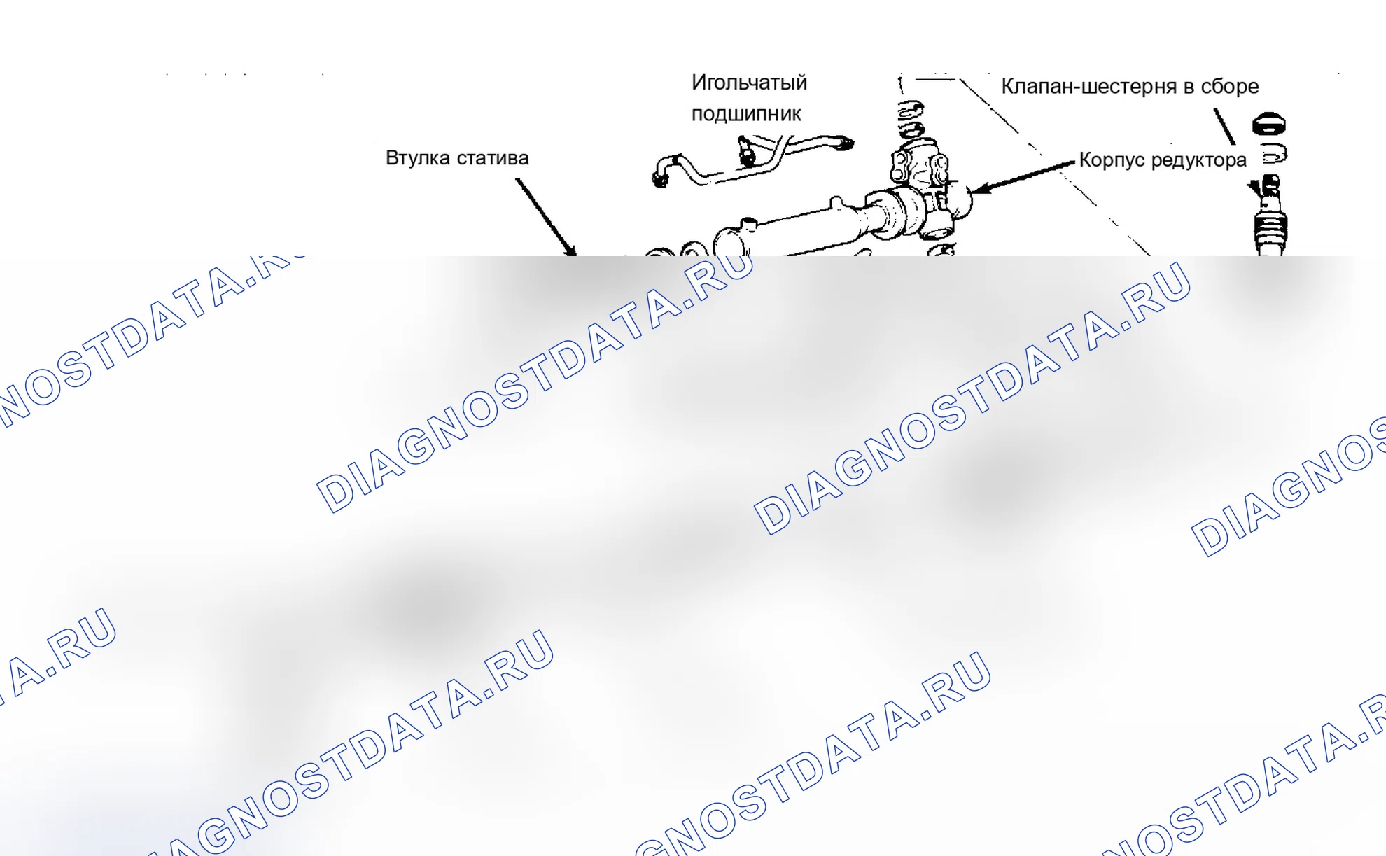 Рис. 6: Вид рулевой системы Mirage Cordia и Tredia аналогичны.. Mitsubishi Mirage II