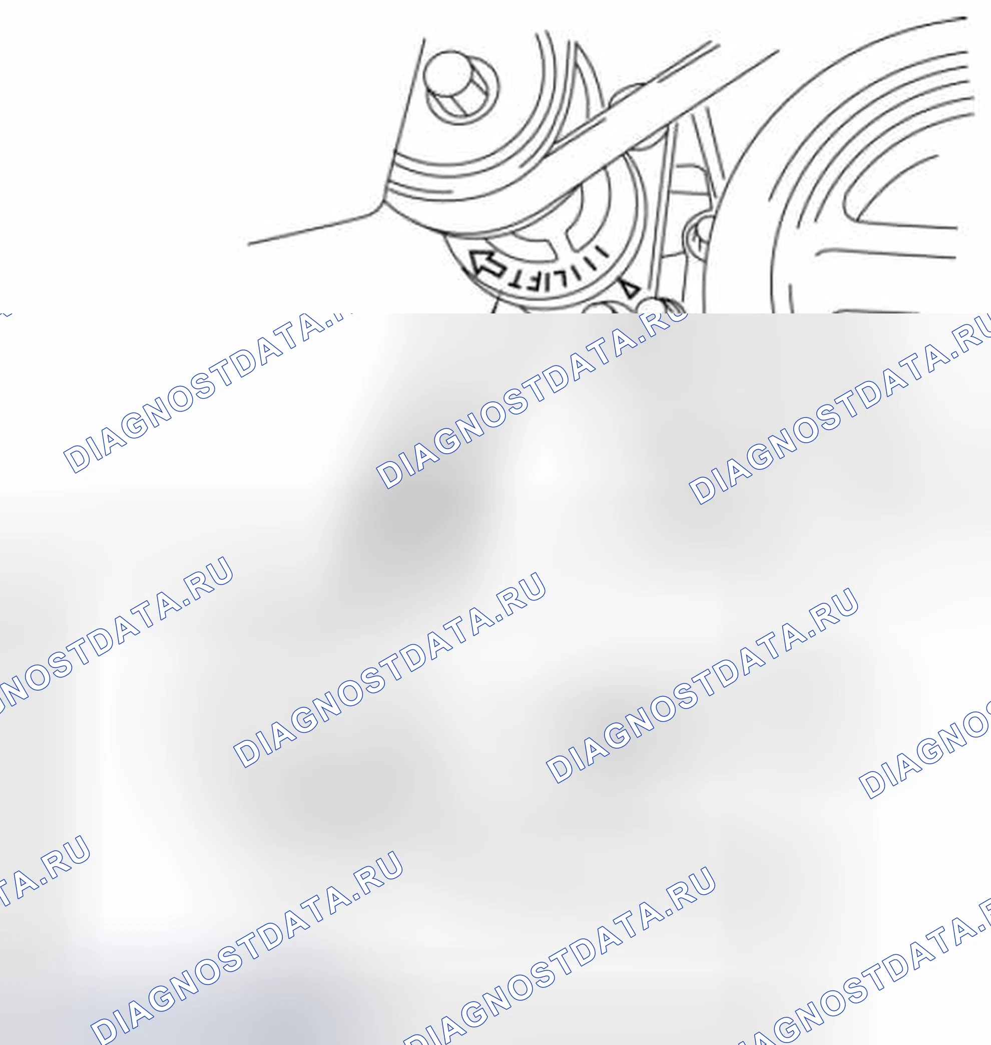Рис. 177: ПРОВЕРКА ПРИВОДНОГО РЕМНЯ [Mzr 2.3 DISI Turbo]. Mazda 3 BL рестайлинг