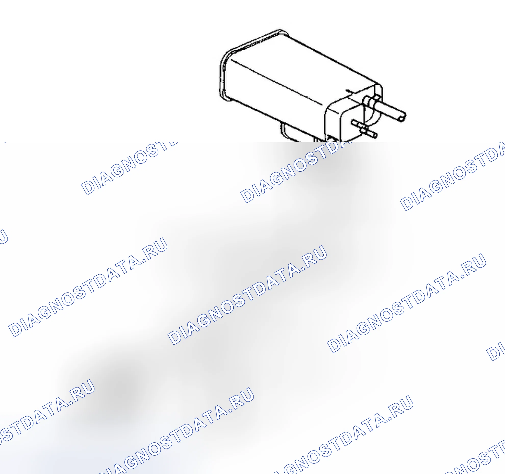Рис. 26: Идентификация крепежного болта кронштейна коробки EVAP. Chevrolet Venture I