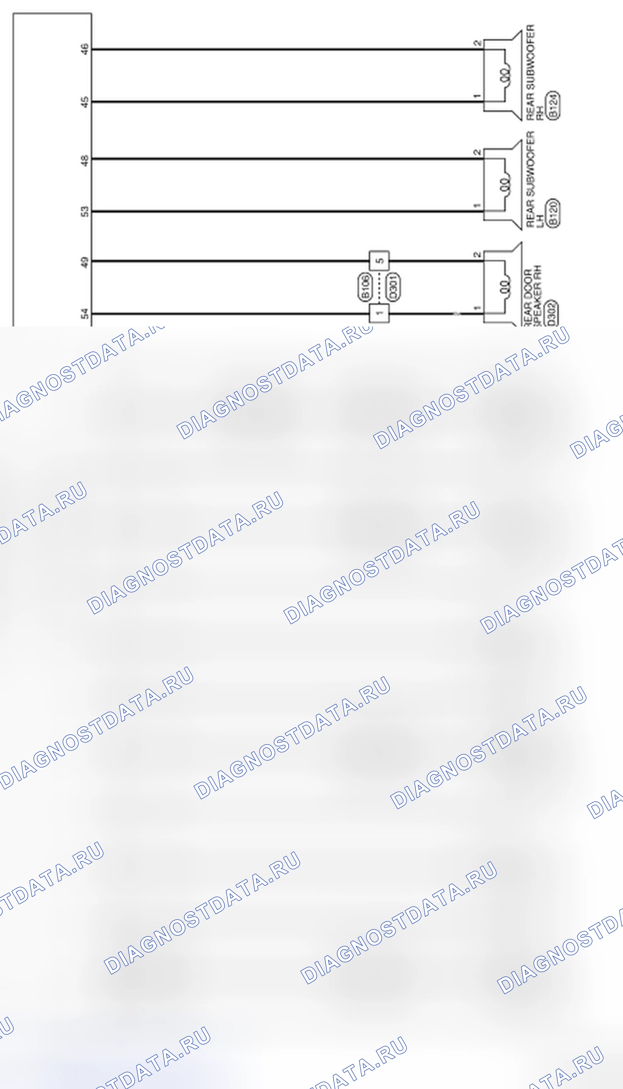 Рис. 181: Схема подключения блока управления Av (4 из 4). Nissan Altima L32
