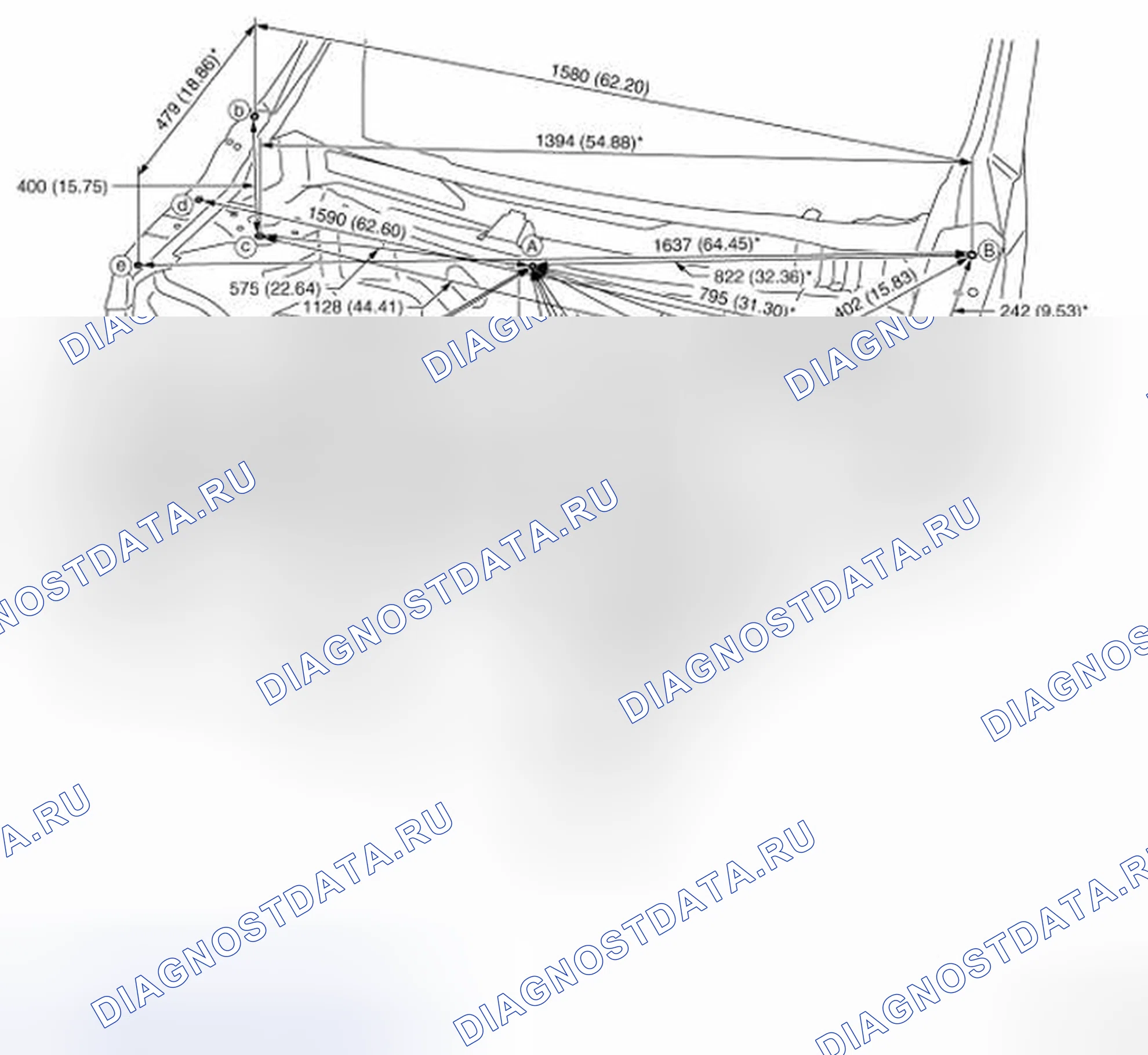 Рис. 283: ИЗМЕРЕНИЕ. Nissan Murano Z51 рестайлинг 2
