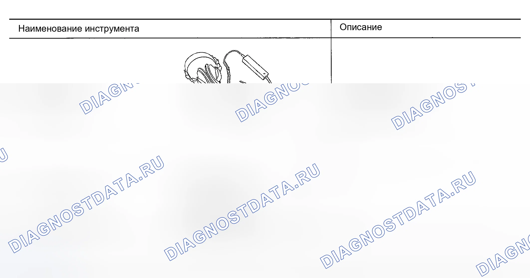 Рис. 3: Инструмент коммерческого обслуживания. Nissan 350Z I