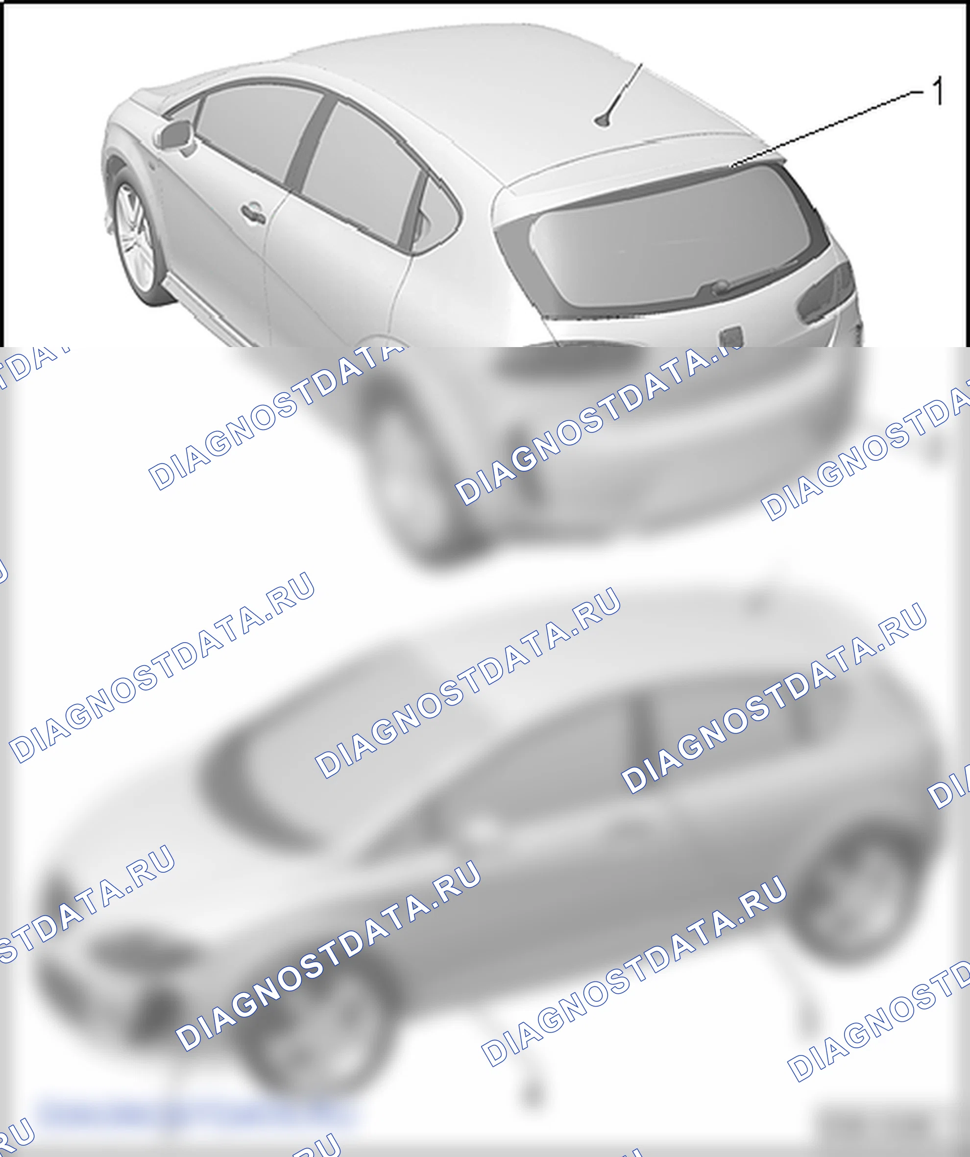 Молдинги и анаграммы. SEAT Leon Ii