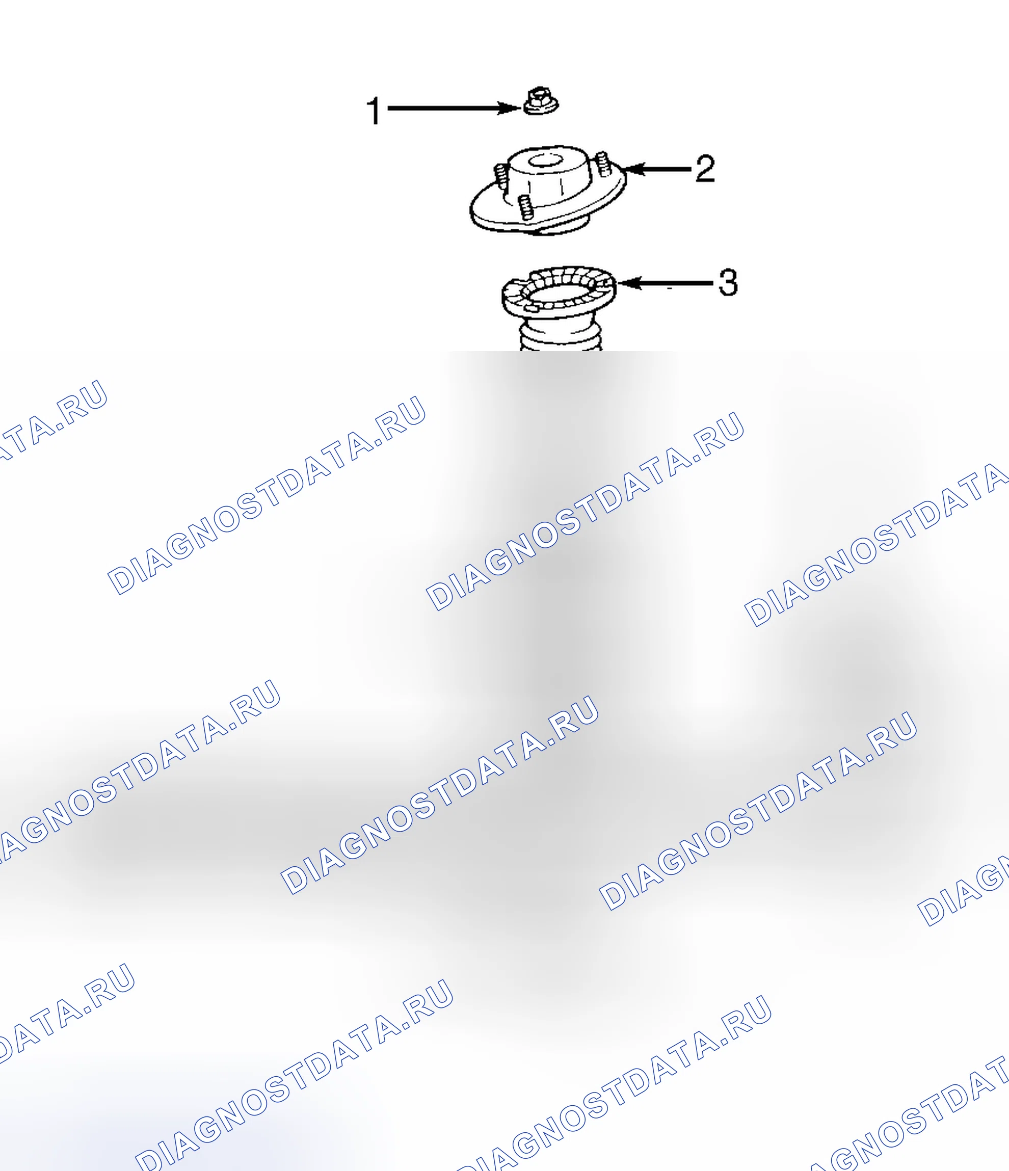 Рис. 10: СТОЙКА В СБОРЕ. Toyota RAV4 I