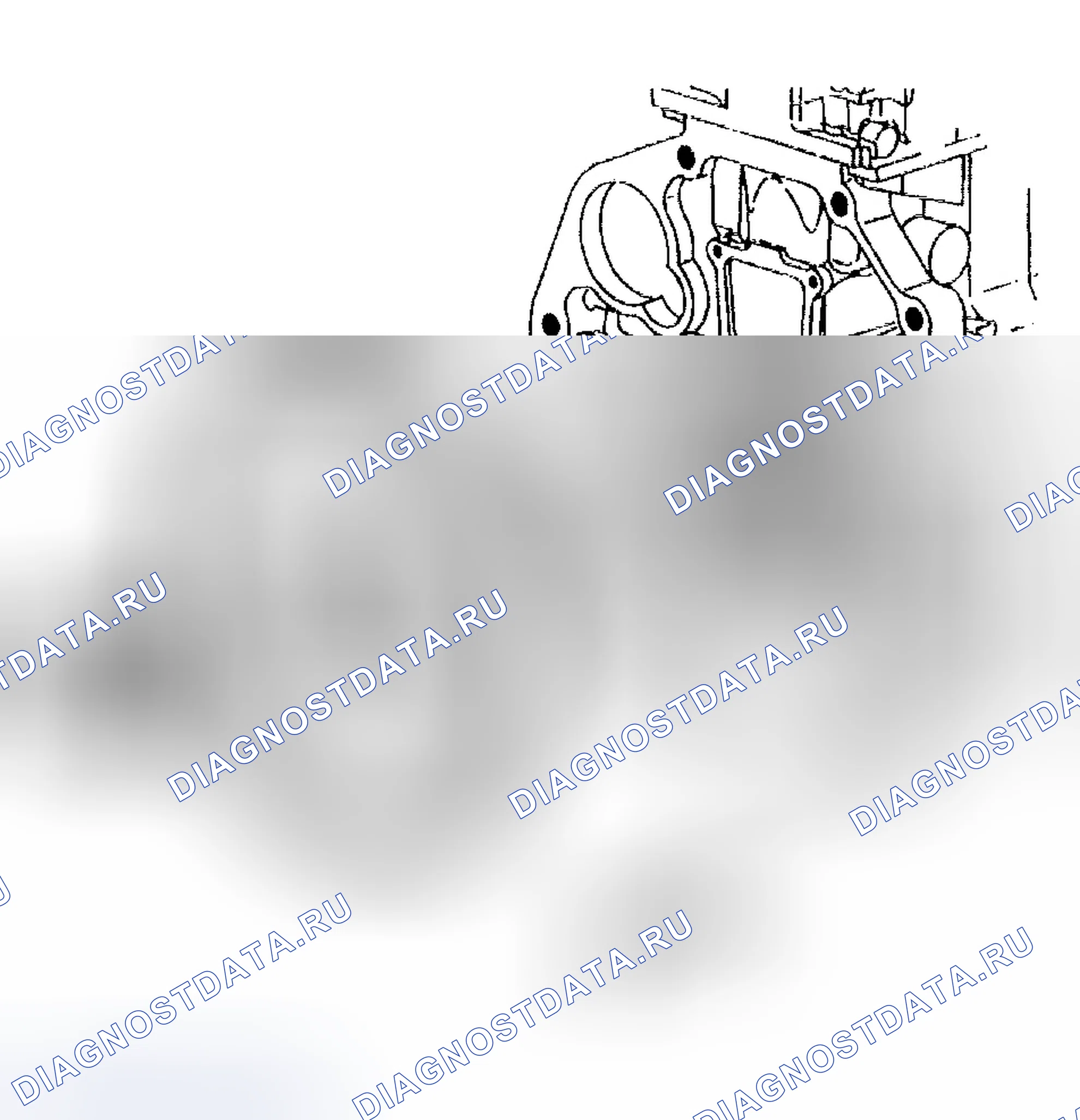 Рис. 1021: Снятие маховика двигателя. Chevrolet TrailBlazer I