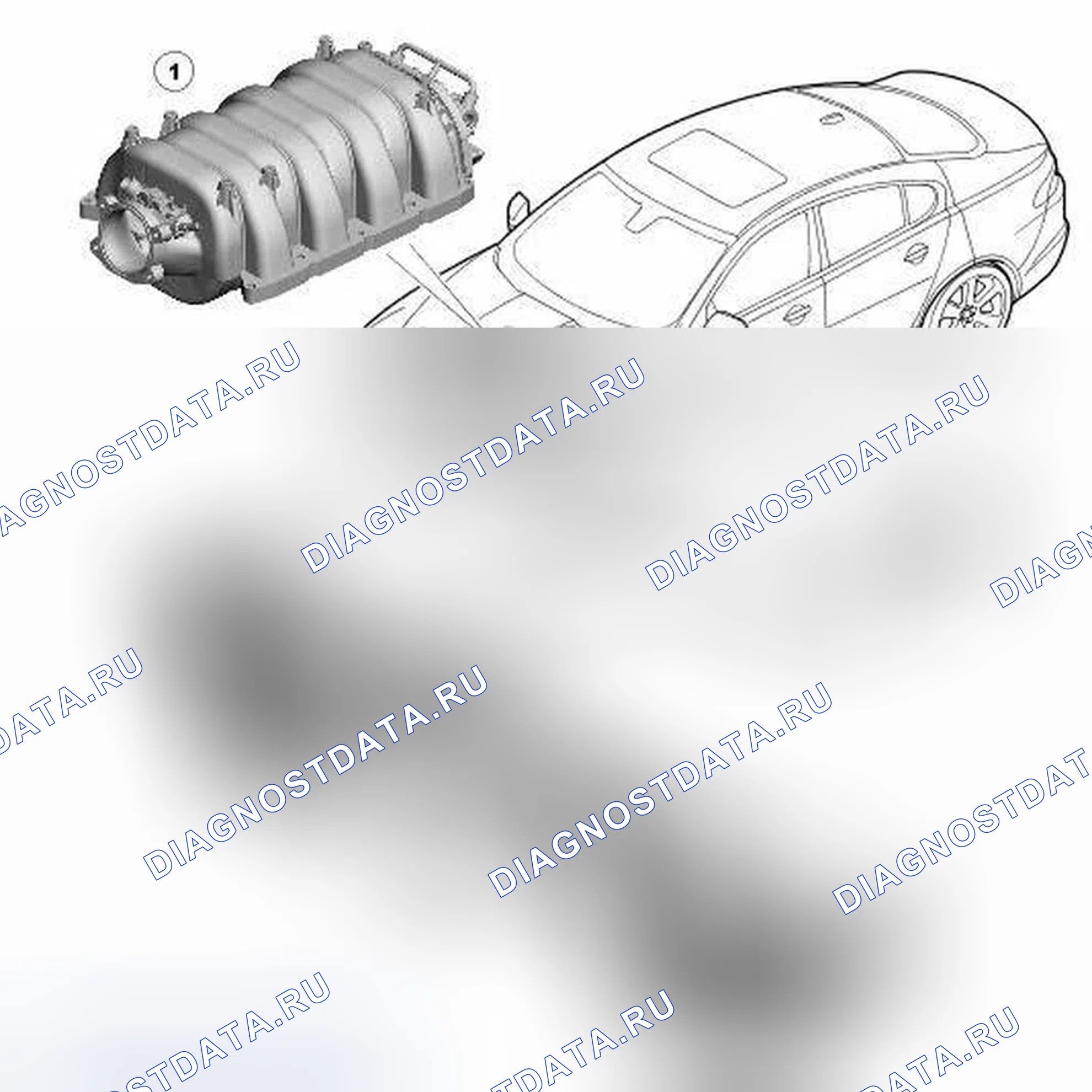 Рис. 1: РАСПОЛОЖЕНИЕ КОМПОНЕНТОВ. Jaguar XF I