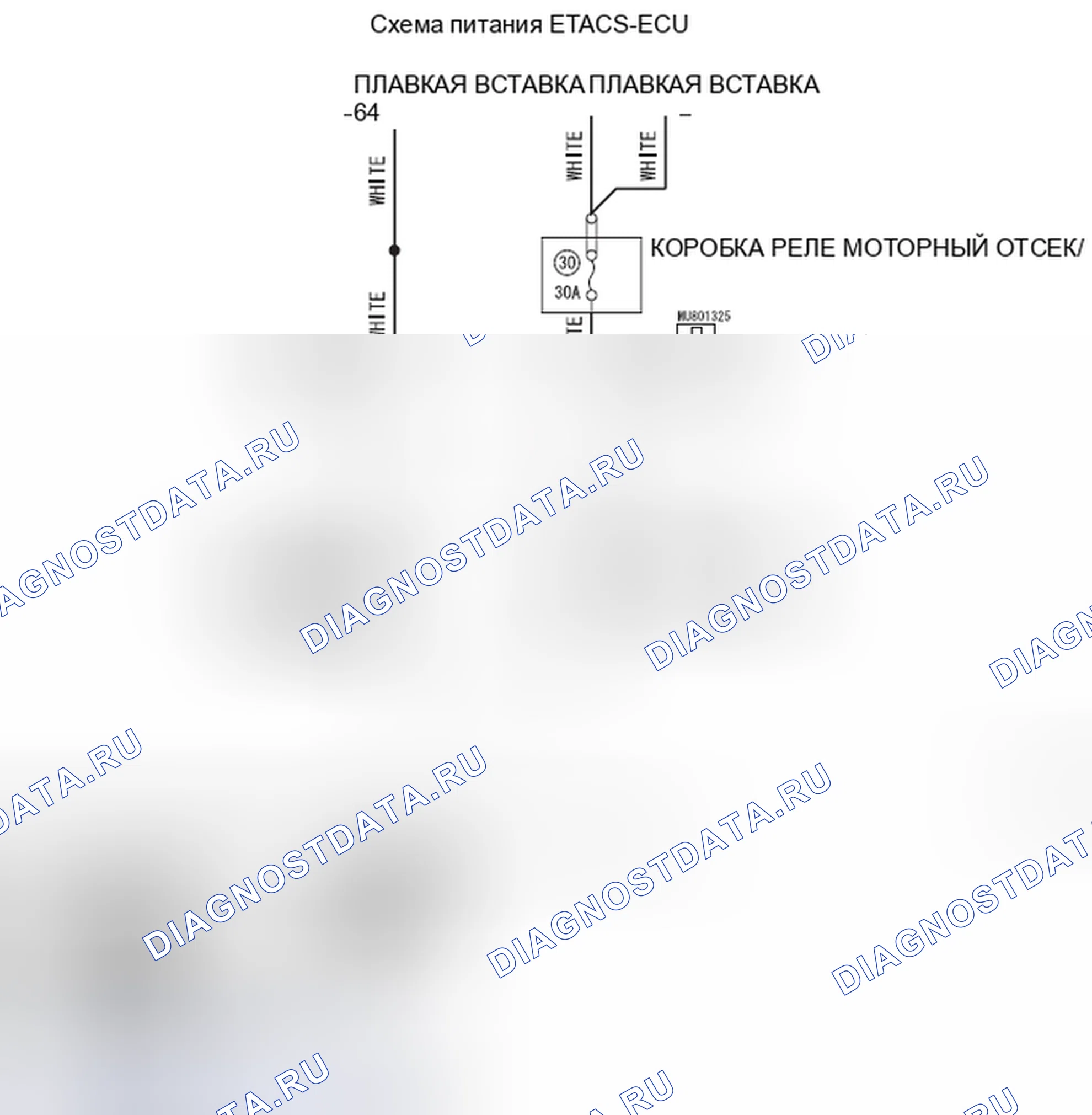Рис. 353: Неисправность цепи питания ETACS-ECU. Honda e:NP1 I