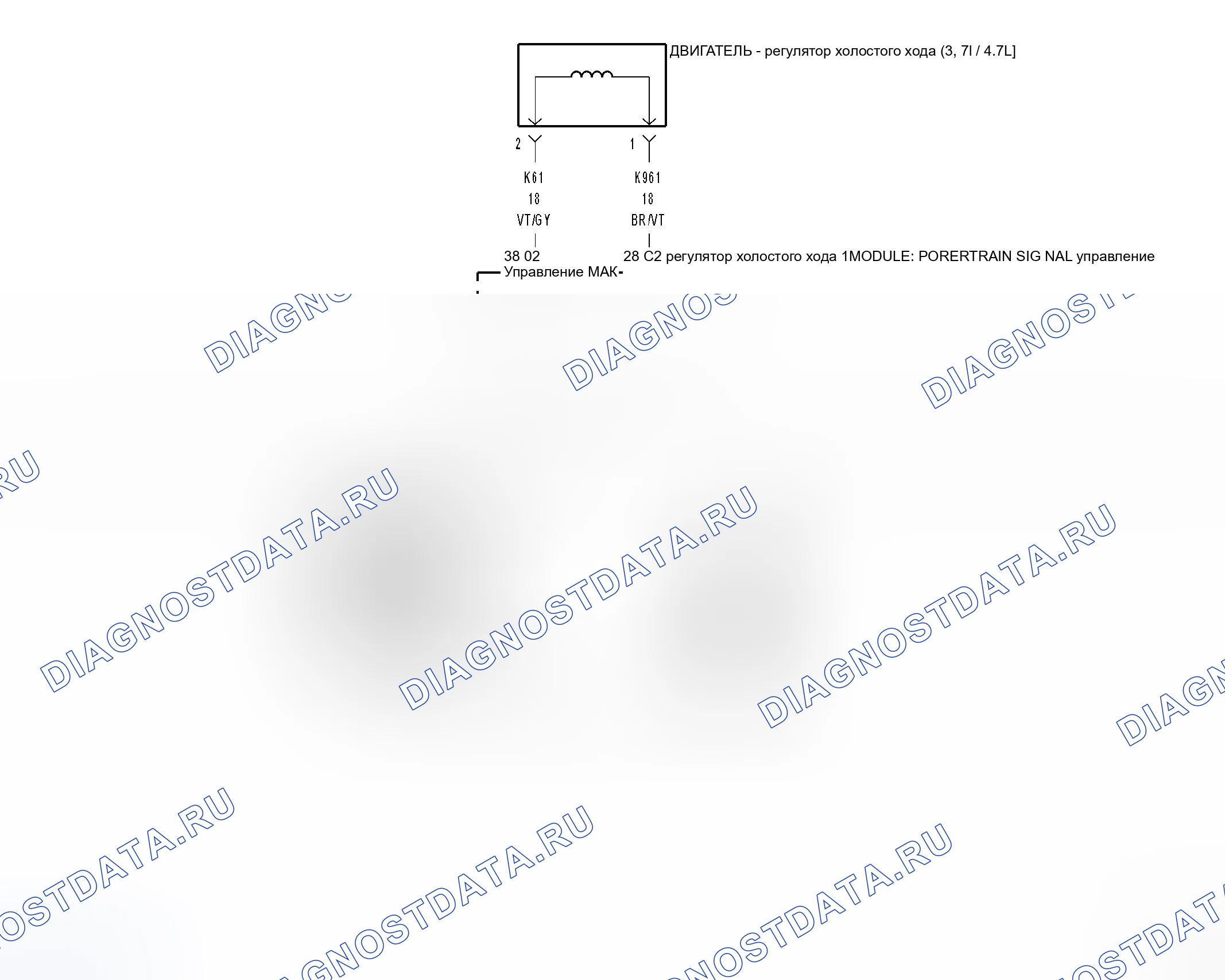 Рис. 286: Принципиальная схема. Dodge Cab & Chassis R3500 HD transition
